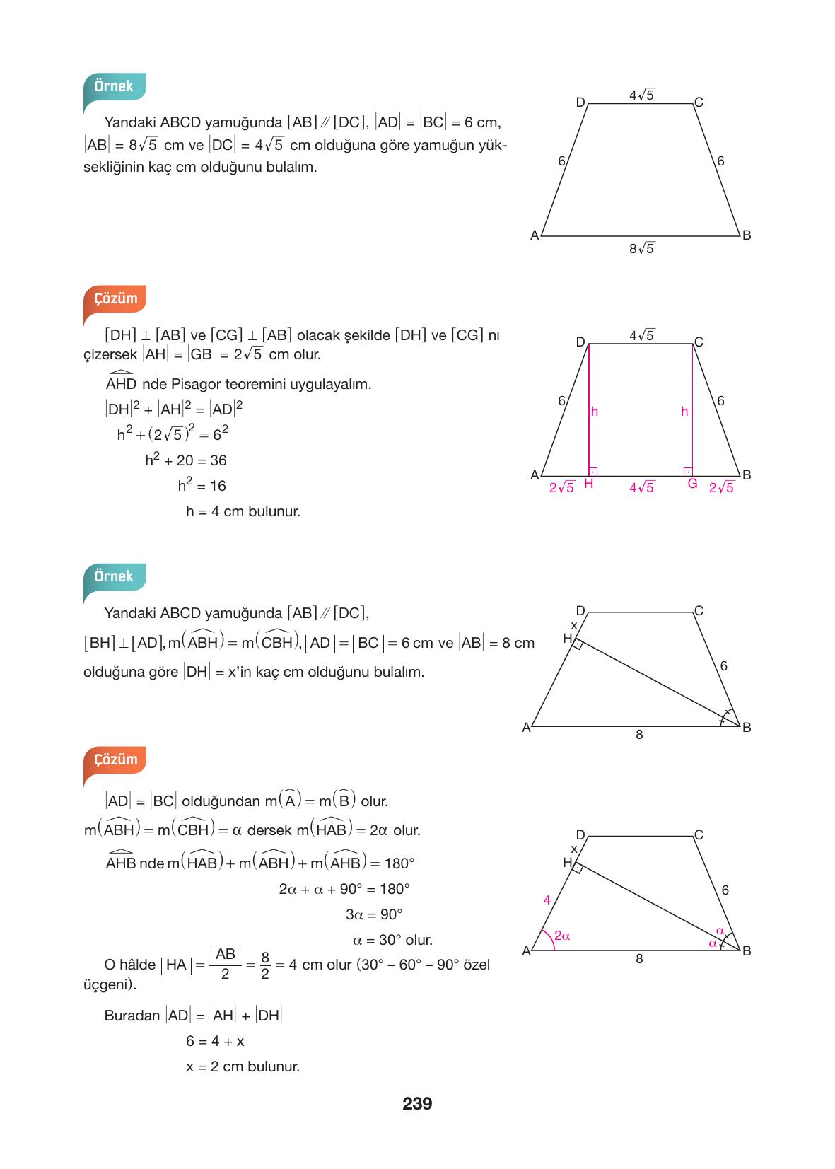 10. Sınıf Hecce Yayıncılık Matematik Ders Kitabı Sayfa 239 Cevapları 10. Sınıf Hecce Yayıncılık Matematik Ders Kitabı Sayfa 239 Cevapları