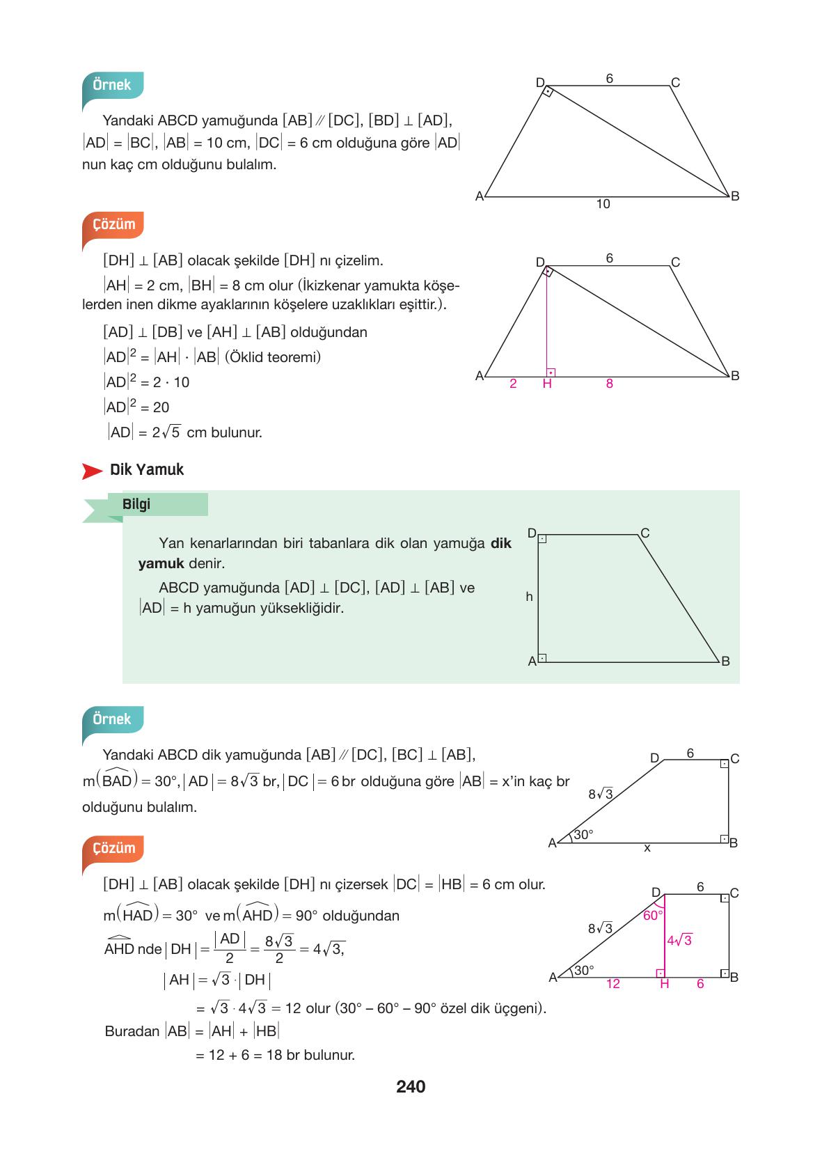 10. Sınıf Hecce Yayıncılık Matematik Ders Kitabı Sayfa 240 Cevapları 10. Sınıf Hecce Yayıncılık Matematik Ders Kitabı Sayfa 240 Cevapları