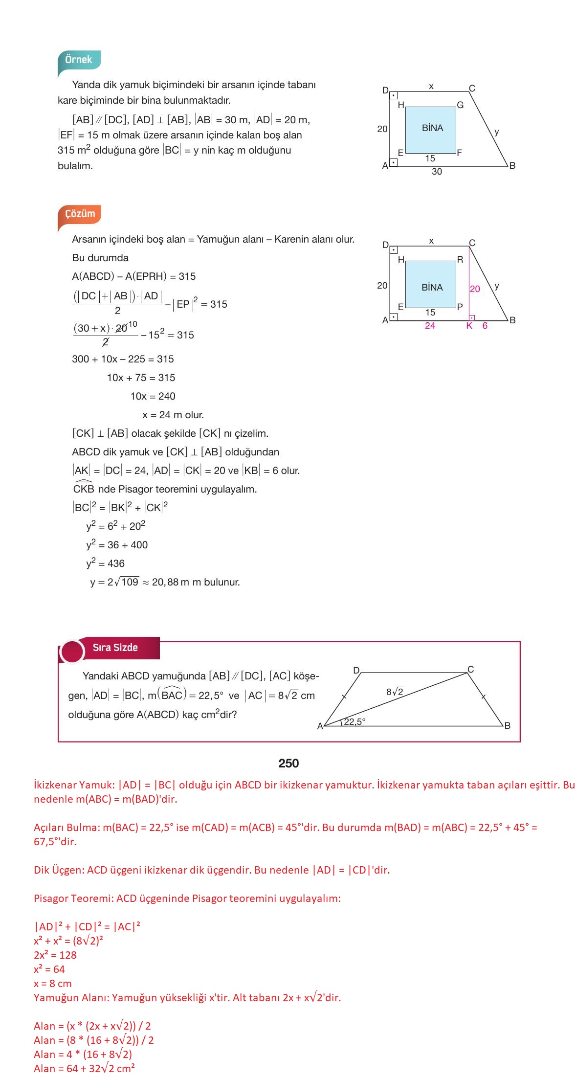 10. Sınıf Hecce Yayıncılık Matematik Ders Kitabı Sayfa 250 Cevapları 10. Sınıf Hecce Yayıncılık Matematik Ders Kitabı Sayfa 250 Cevapları