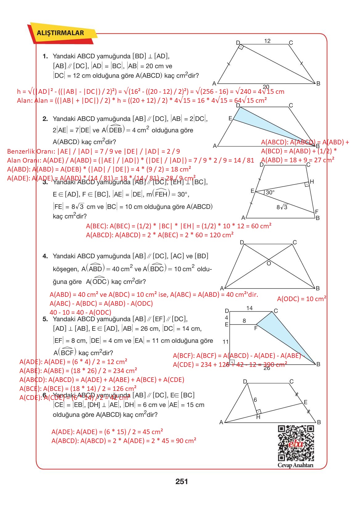 10. Sınıf Hecce Yayıncılık Matematik Ders Kitabı Sayfa 251 Cevapları 10. Sınıf Hecce Yayıncılık Matematik Ders Kitabı Sayfa 251 Cevapları