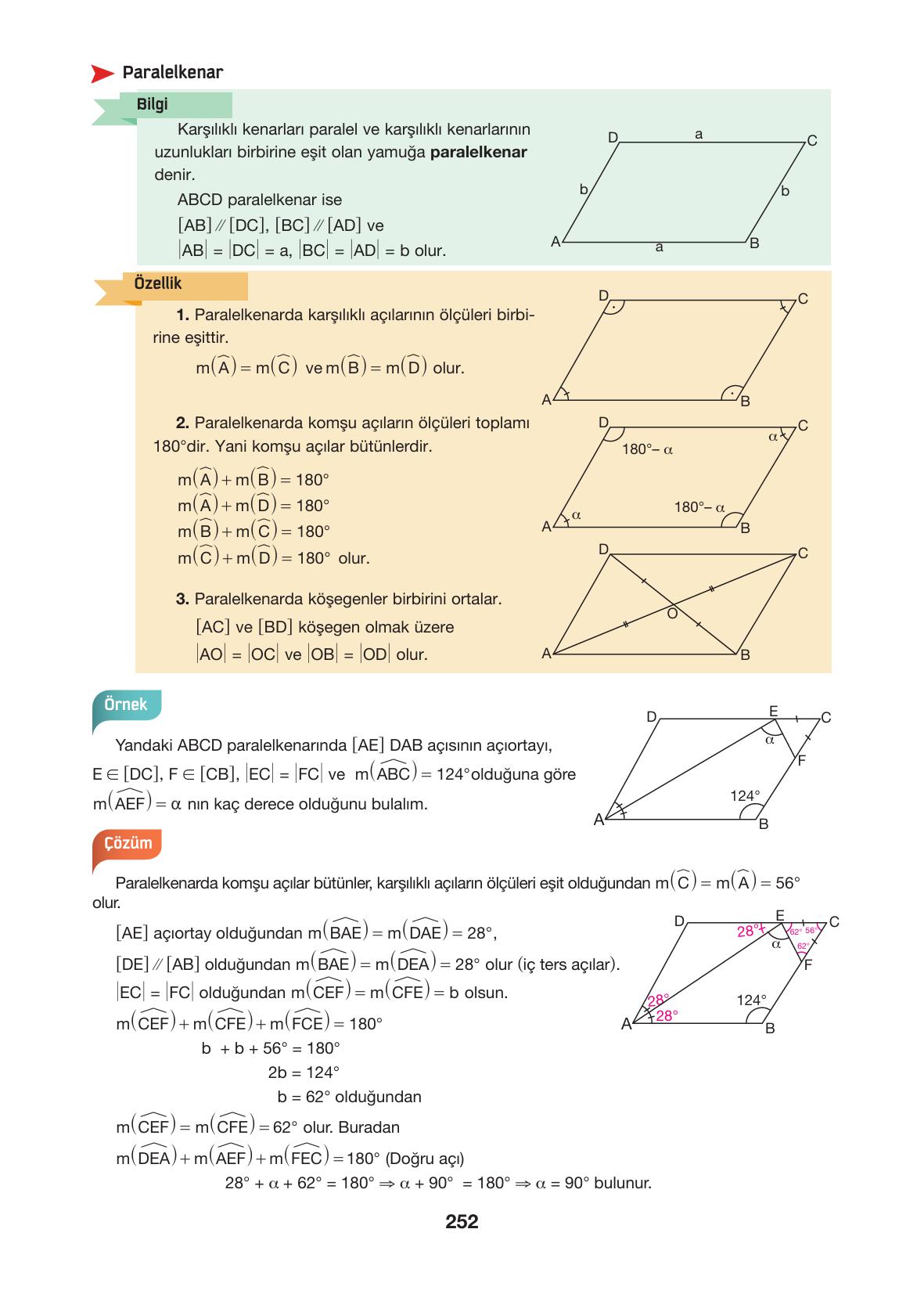 10. Sınıf Hecce Yayıncılık Matematik Ders Kitabı Sayfa 252 Cevapları 10. Sınıf Hecce Yayıncılık Matematik Ders Kitabı Sayfa 252 Cevapları
