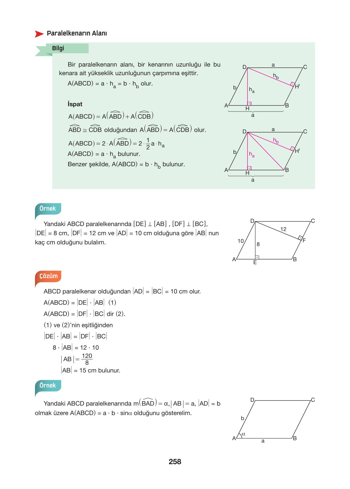 10. Sınıf Hecce Yayıncılık Matematik Ders Kitabı Sayfa 258 Cevapları 10. Sınıf Hecce Yayıncılık Matematik Ders Kitabı Sayfa 258 Cevapları