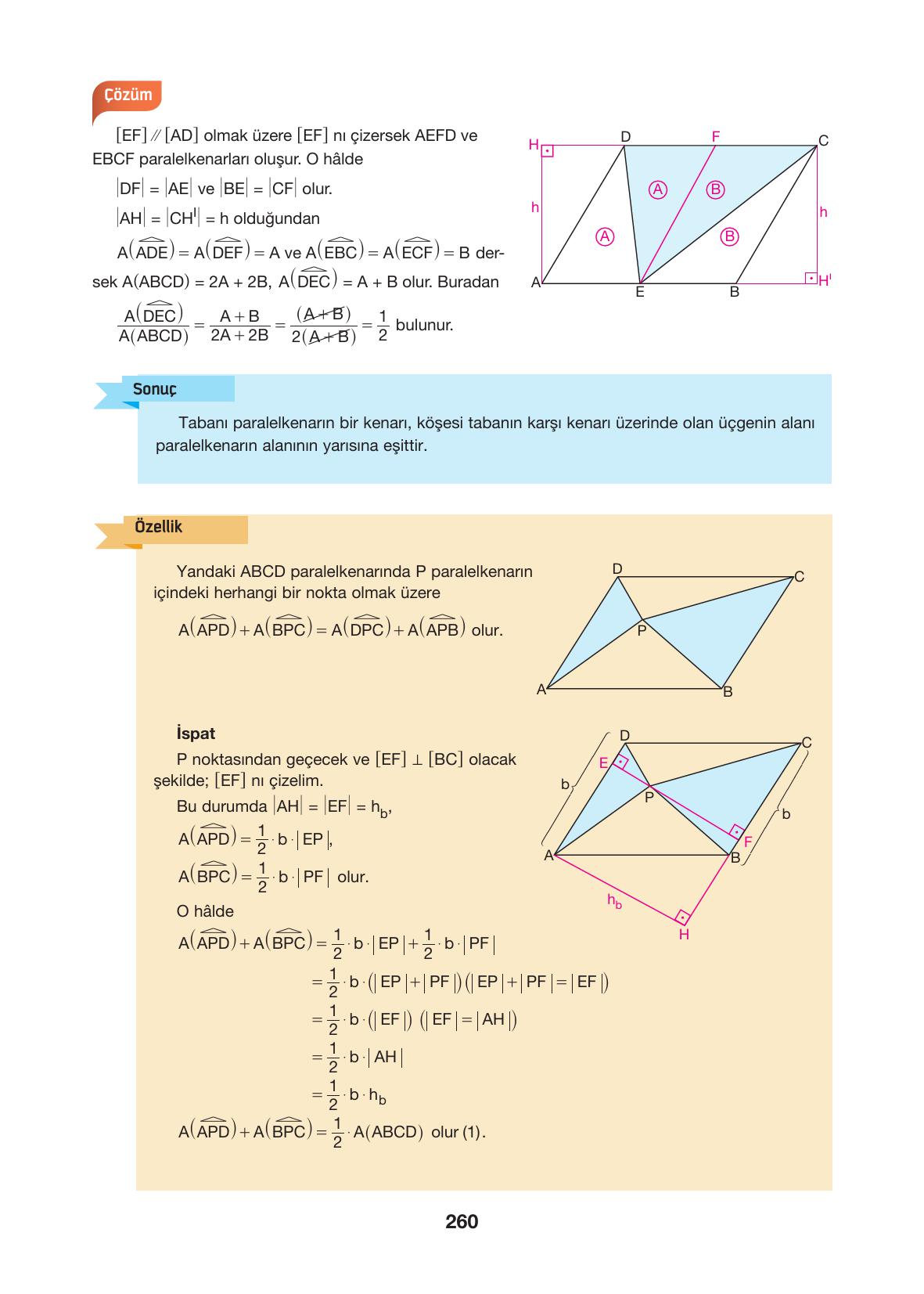 10. Sınıf Hecce Yayıncılık Matematik Ders Kitabı Sayfa 260 Cevapları