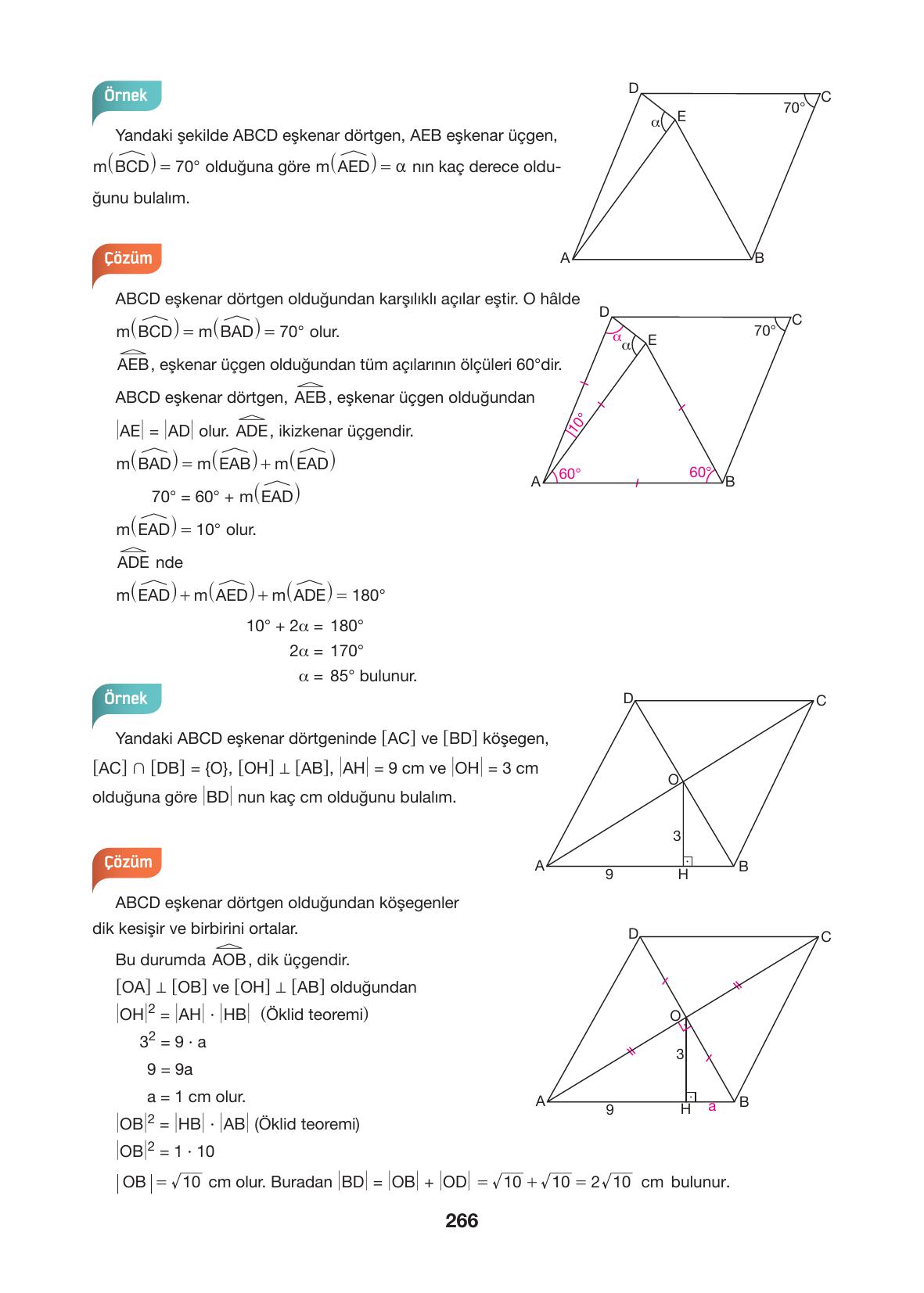 10. Sınıf Hecce Yayıncılık Matematik Ders Kitabı Sayfa 266 Cevapları 10. Sınıf Hecce Yayıncılık Matematik Ders Kitabı Sayfa 266 Cevapları