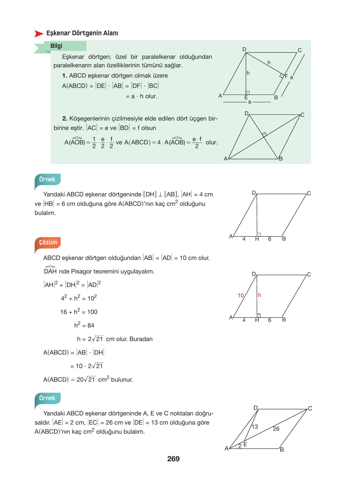 10. Sınıf Hecce Yayıncılık Matematik Ders Kitabı Sayfa 269 Cevapları 10. Sınıf Hecce Yayıncılık Matematik Ders Kitabı Sayfa 269 Cevapları