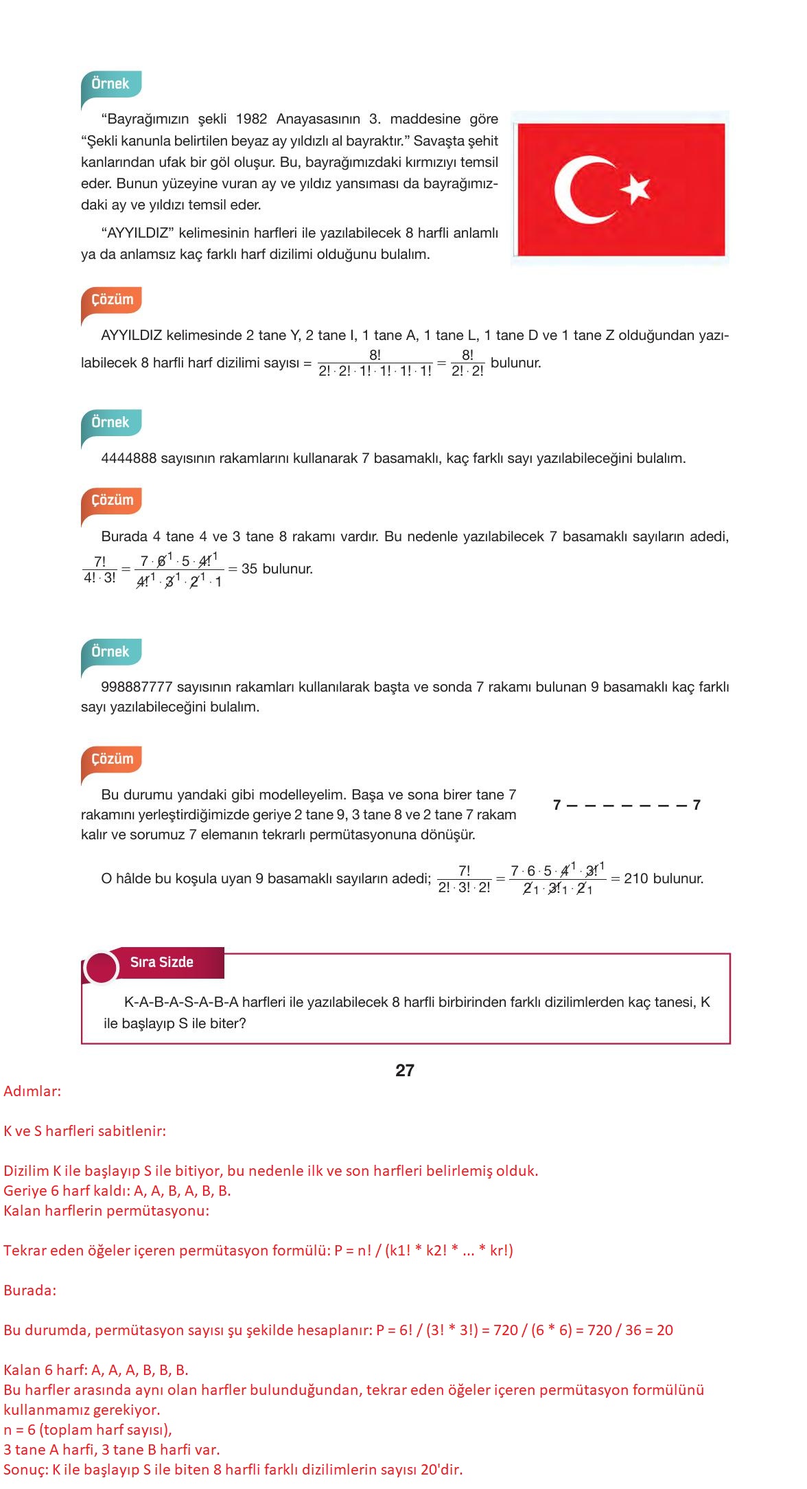 10. Sınıf Hecce Yayıncılık Matematik Ders Kitabı Sayfa 27 Cevapları 10. Sınıf Hecce Yayıncılık Matematik Ders Kitabı Sayfa 27 Cevapları