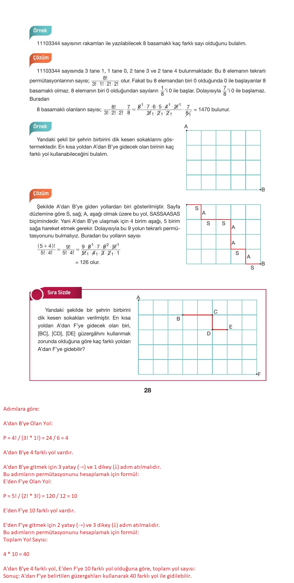 10. Sınıf Hecce Yayıncılık Matematik Ders Kitabı Sayfa 28 Cevapları