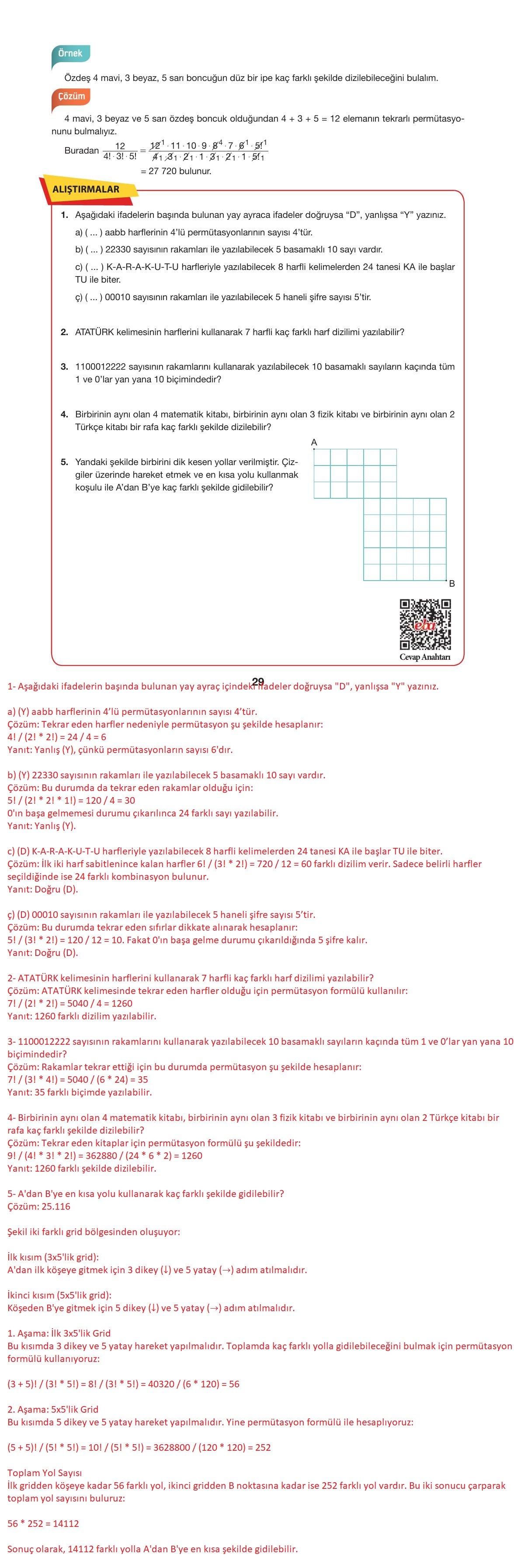10. Sınıf Hecce Yayıncılık Matematik Ders Kitabı Sayfa 29 Cevapları 10. Sınıf Hecce Yayıncılık Matematik Ders Kitabı Sayfa 29 Cevapları
