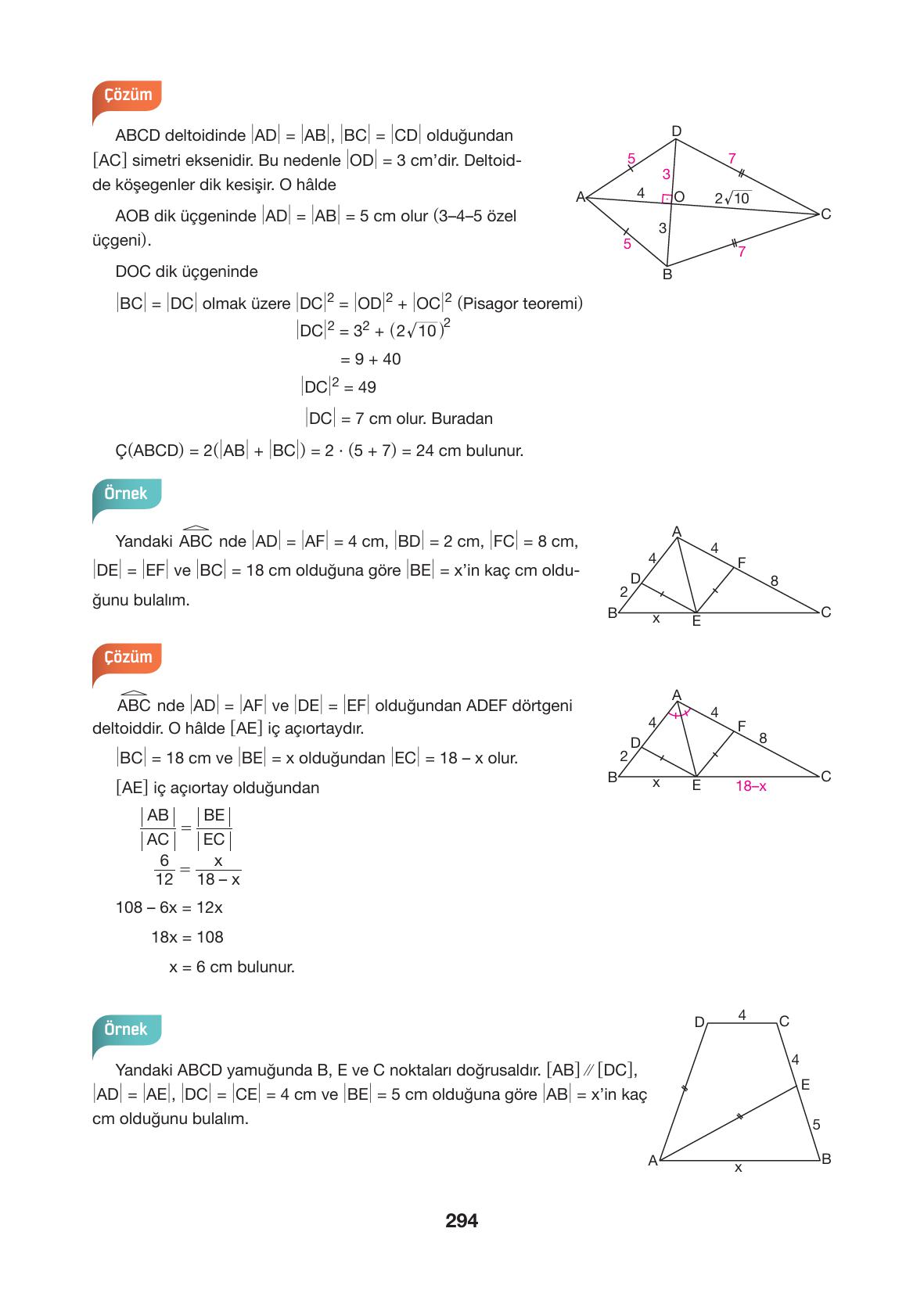 10. Sınıf Hecce Yayıncılık Matematik Ders Kitabı Sayfa 294 Cevapları 10. Sınıf Hecce Yayıncılık Matematik Ders Kitabı Sayfa 294 Cevapları