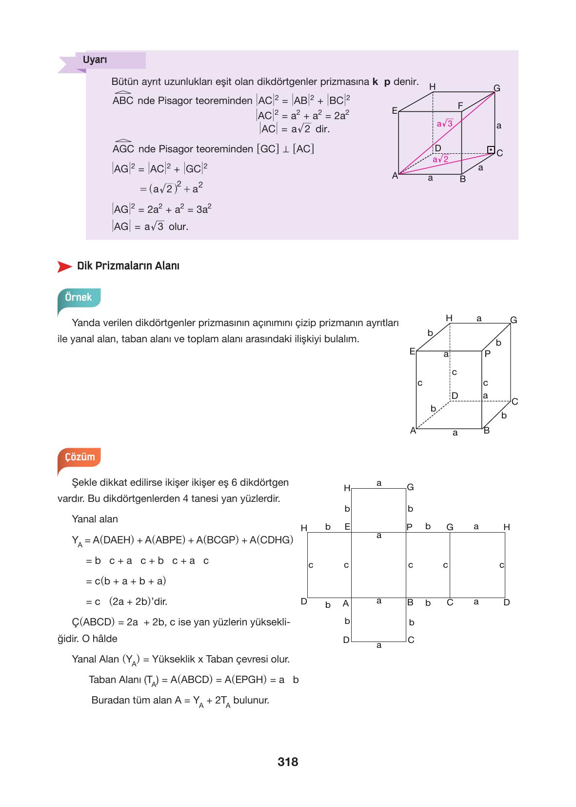 10. Sınıf Hecce Yayıncılık Matematik Ders Kitabı Sayfa 318 Cevapları 10. Sınıf Hecce Yayıncılık Matematik Ders Kitabı Sayfa 318 Cevapları