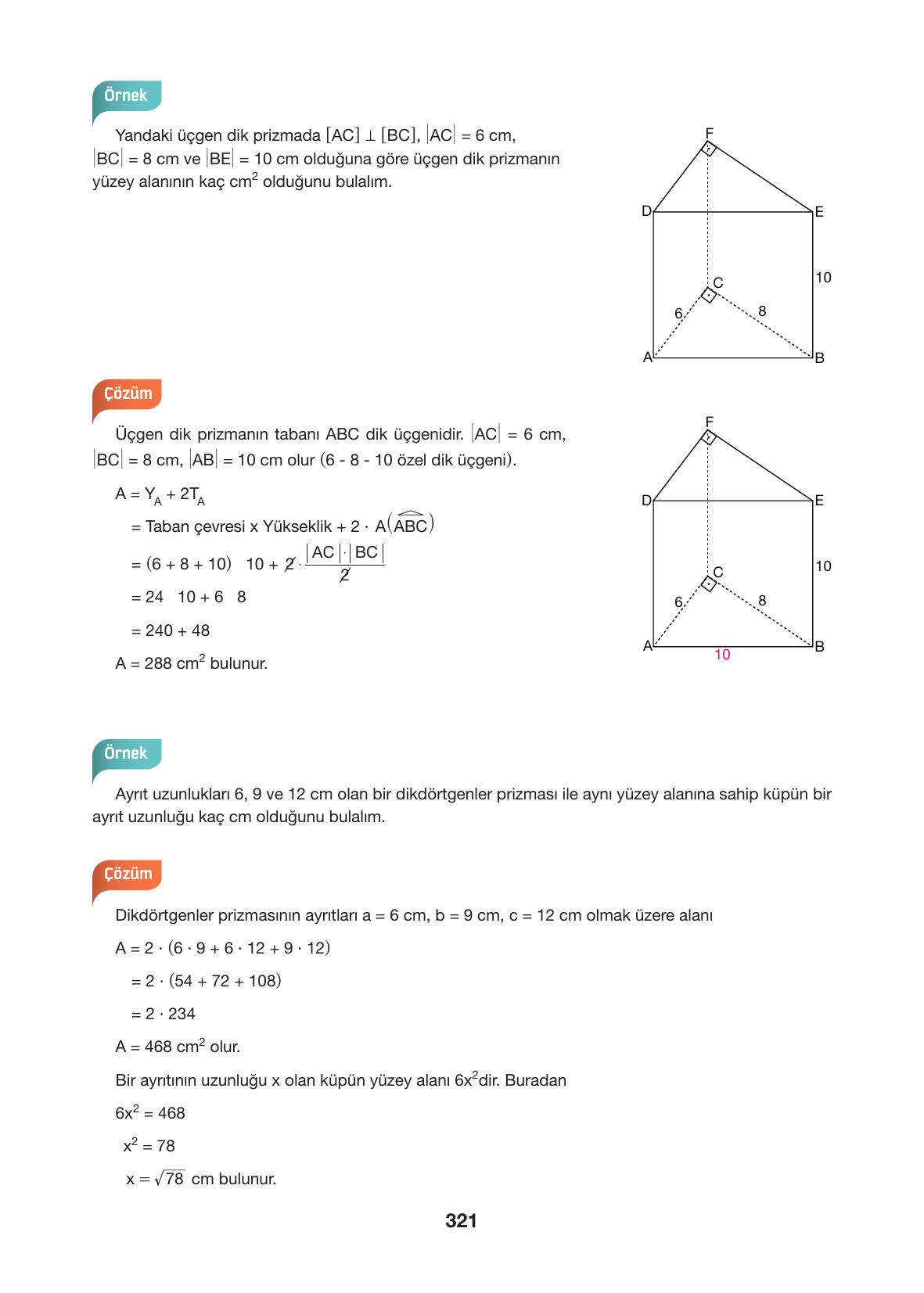 10. Sınıf Hecce Yayıncılık Matematik Ders Kitabı Sayfa 321 Cevapları 10. Sınıf Hecce Yayıncılık Matematik Ders Kitabı Sayfa 321 Cevapları