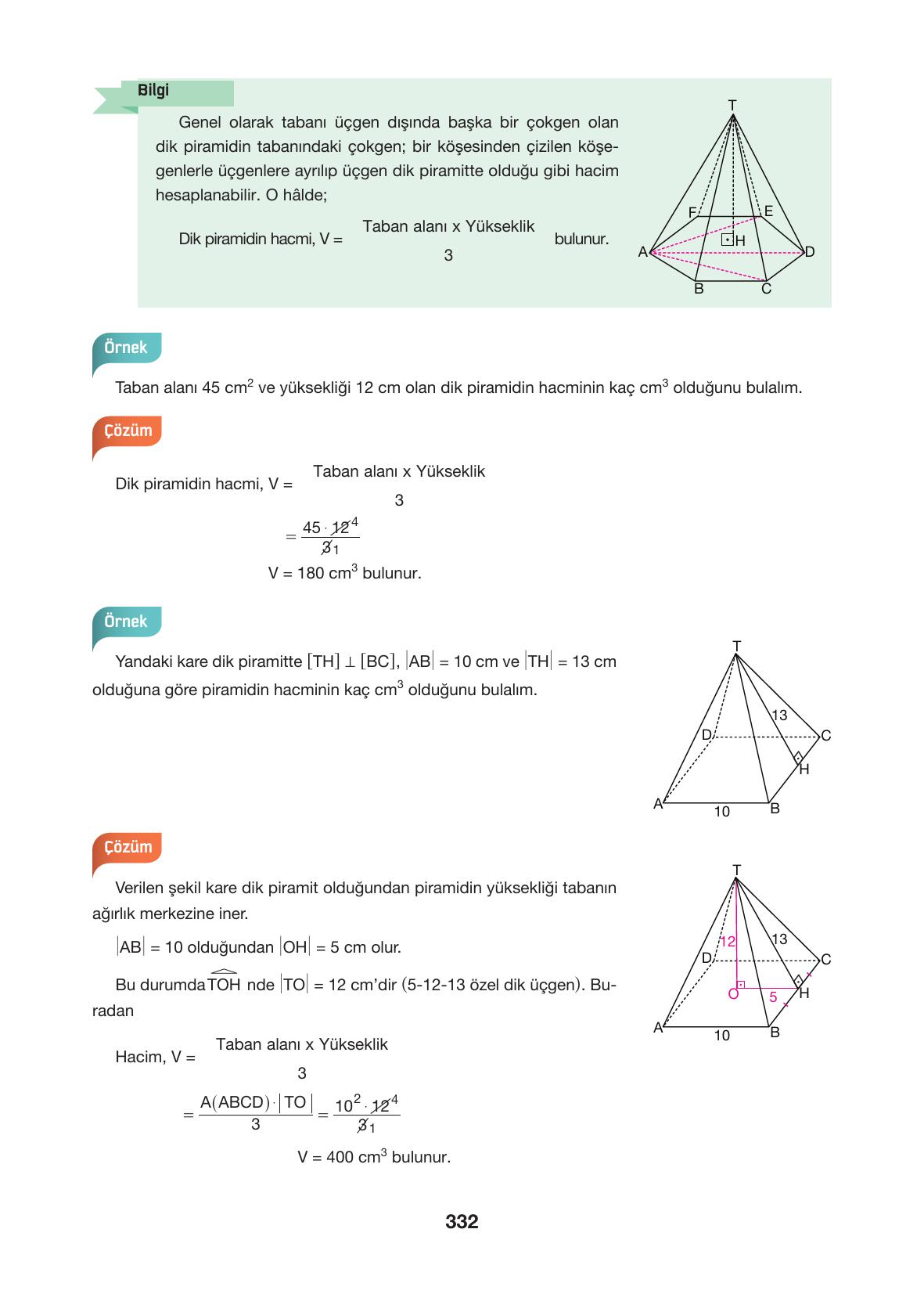 10. Sınıf Hecce Yayıncılık Matematik Ders Kitabı Sayfa 332 Cevapları 10. Sınıf Hecce Yayıncılık Matematik Ders Kitabı Sayfa 332 Cevapları