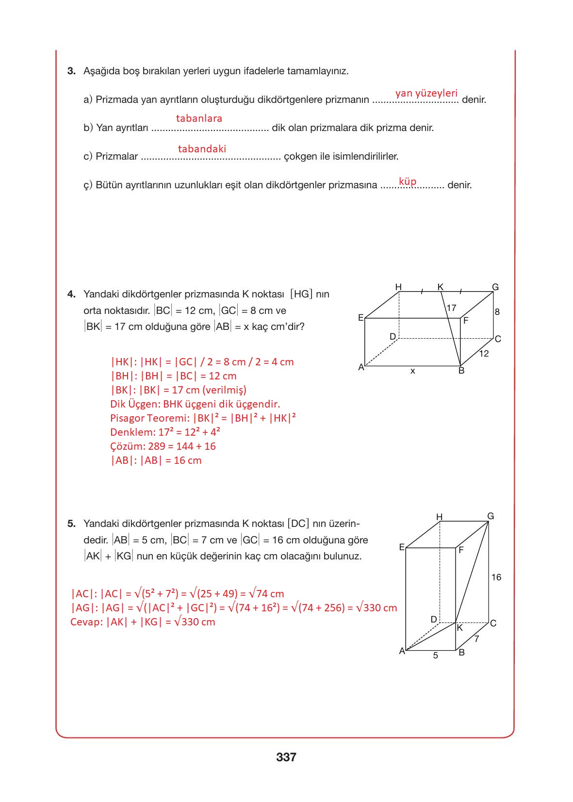 10. Sınıf Hecce Yayıncılık Matematik Ders Kitabı Sayfa 337 Cevapları 10. Sınıf Hecce Yayıncılık Matematik Ders Kitabı Sayfa 337 Cevapları