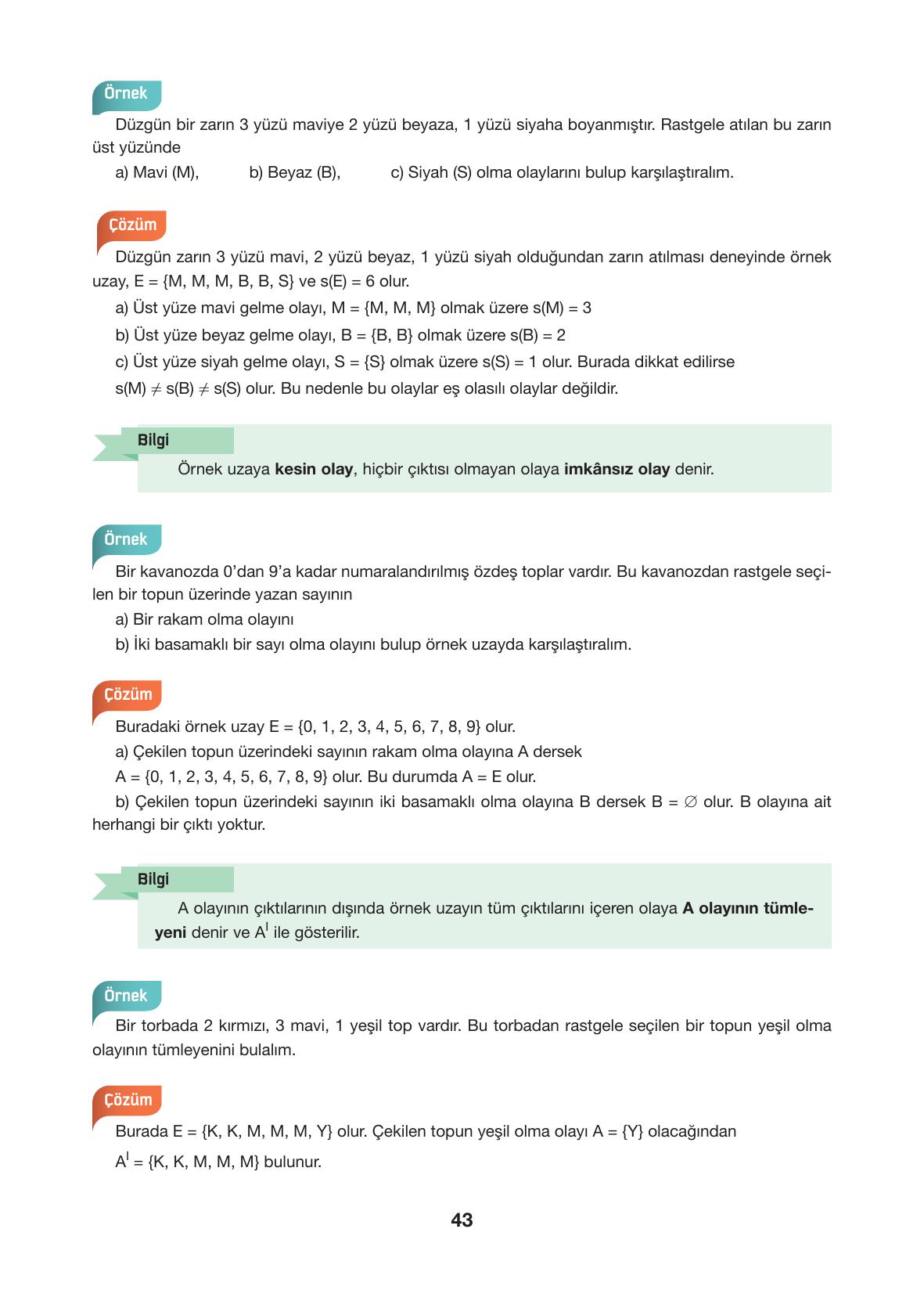 10. Sınıf Hecce Yayıncılık Matematik Ders Kitabı Sayfa 43 Cevapları 10. Sınıf Hecce Yayıncılık Matematik Ders Kitabı Sayfa 43 Cevapları