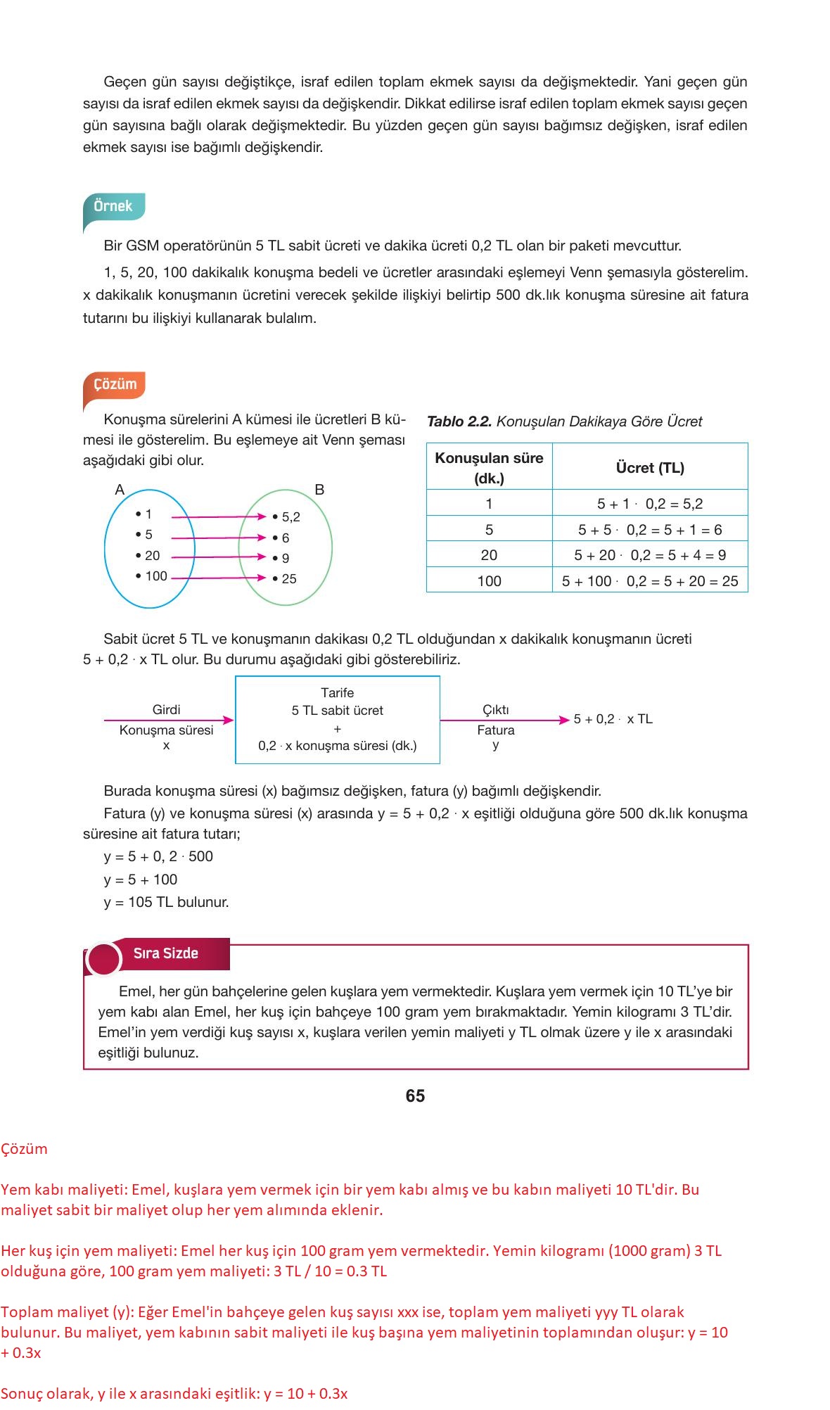 10. Sınıf Hecce Yayıncılık Matematik Ders Kitabı Sayfa 65 Cevapları 10. Sınıf Hecce Yayıncılık Matematik Ders Kitabı Sayfa 65 Cevapları