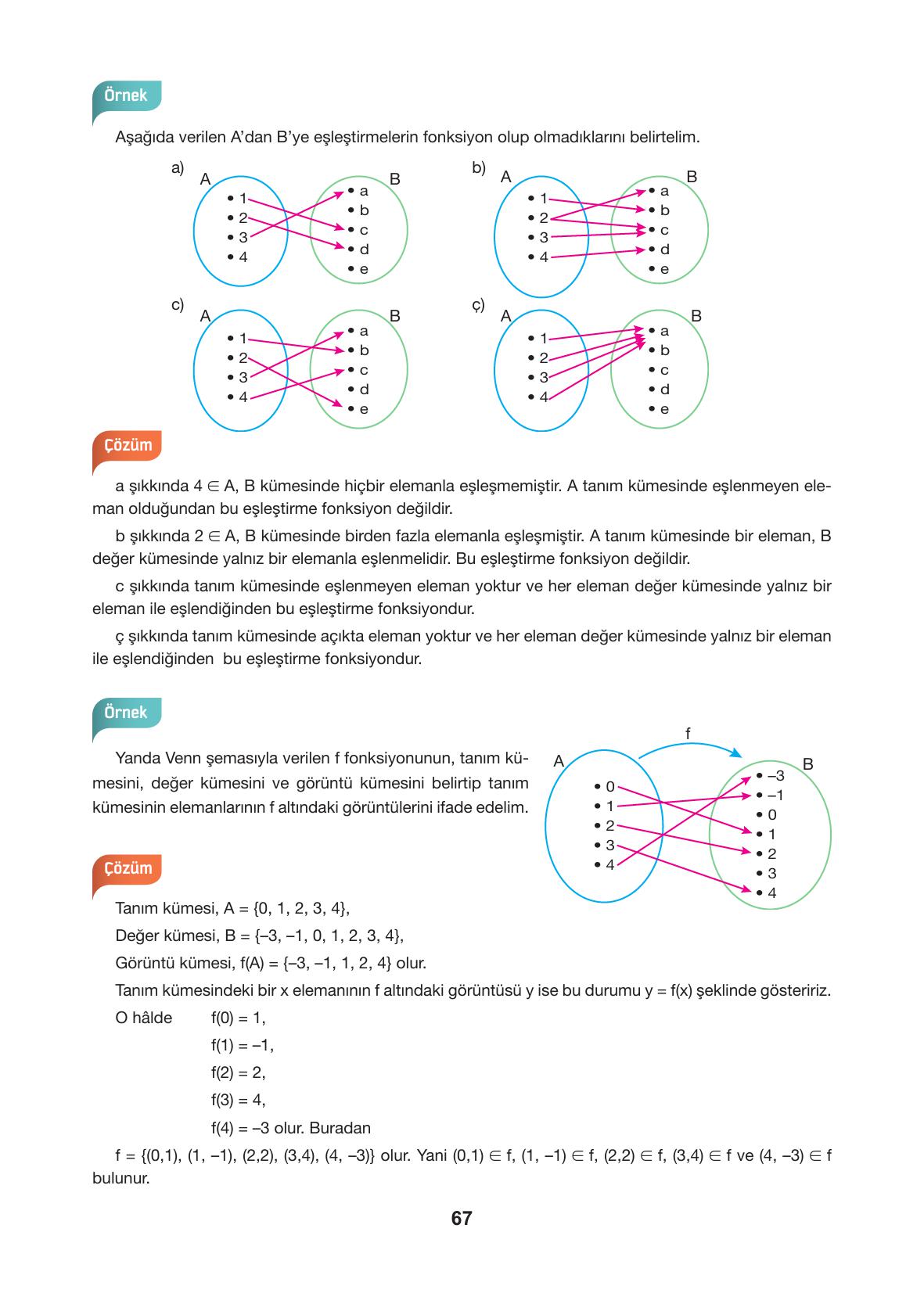 10. Sınıf Hecce Yayıncılık Matematik Ders Kitabı Sayfa 67 Cevapları