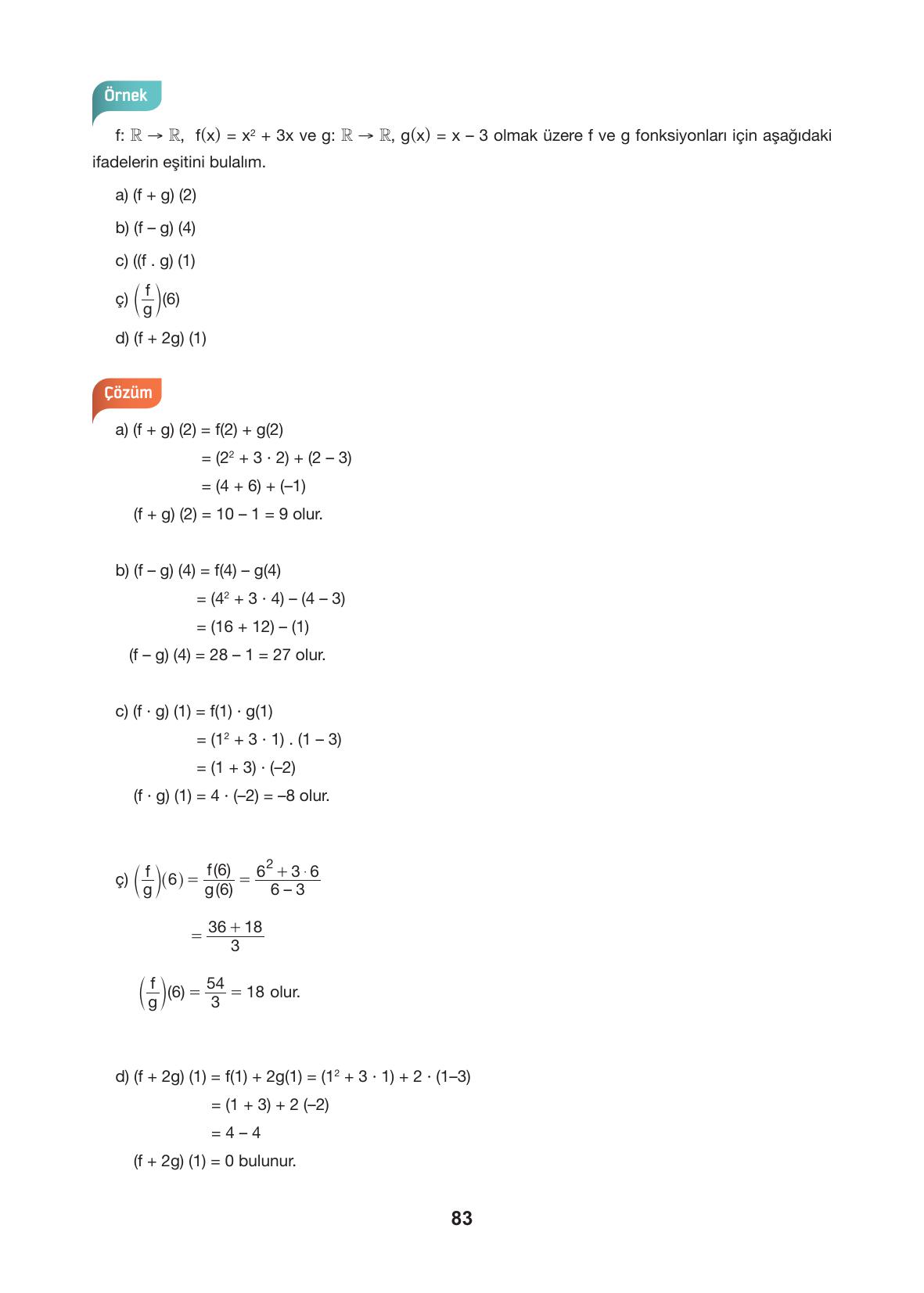 10. Sınıf Hecce Yayıncılık Matematik Ders Kitabı Sayfa 83 Cevapları
