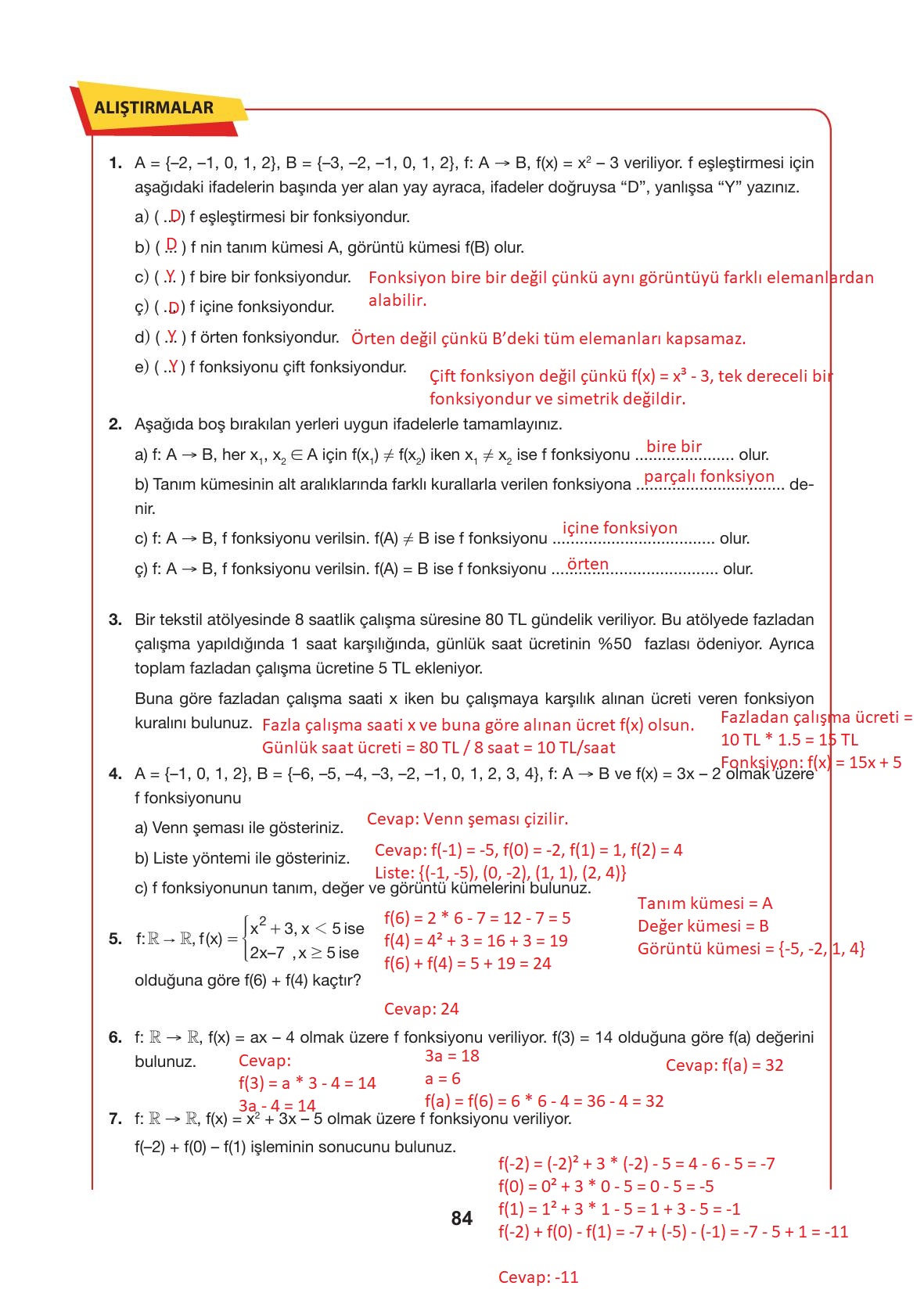 10. Sınıf Hecce Yayıncılık Matematik Ders Kitabı Sayfa 84 Cevapları 10. Sınıf Hecce Yayıncılık Matematik Ders Kitabı Sayfa 84 Cevapları