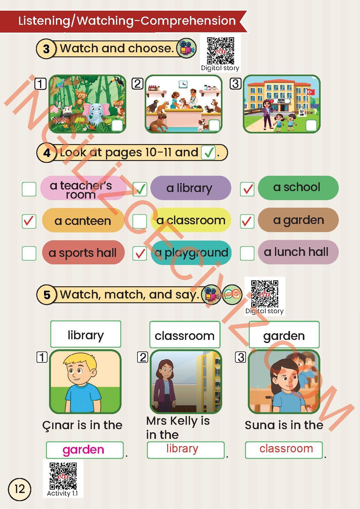 2. Sınıf Meb Yayınları İngilizce Ders Kitabı Sayfa 12 Cevapları