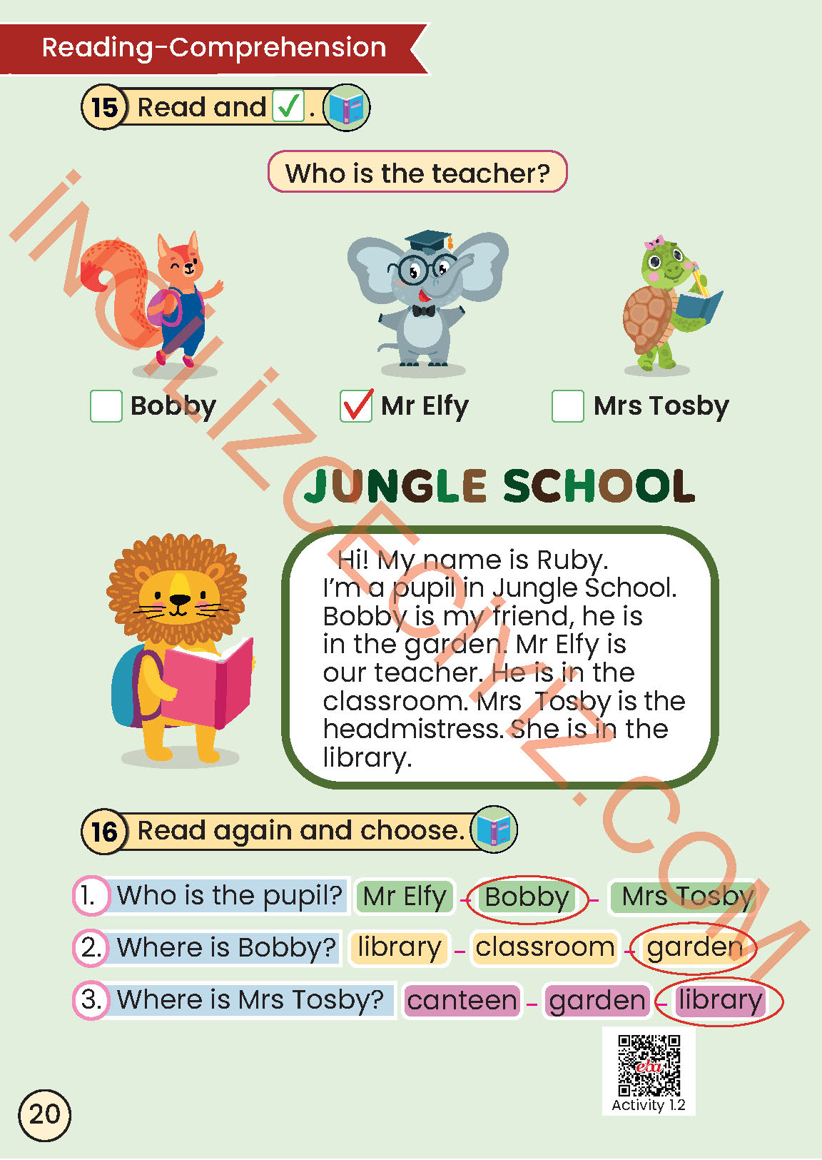 2. Sınıf Meb Yayınları İngilizce Ders Kitabı Sayfa 20 Cevapları