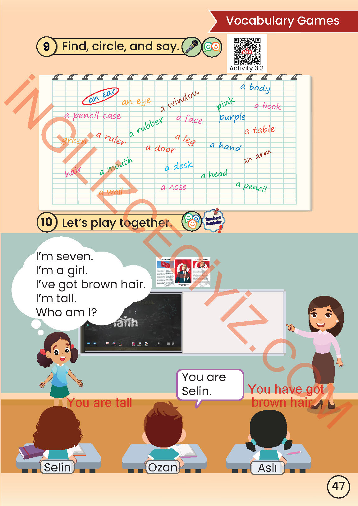 2. Sınıf Meb Yayınları İngilizce Ders Kitabı Sayfa 47 Cevapları