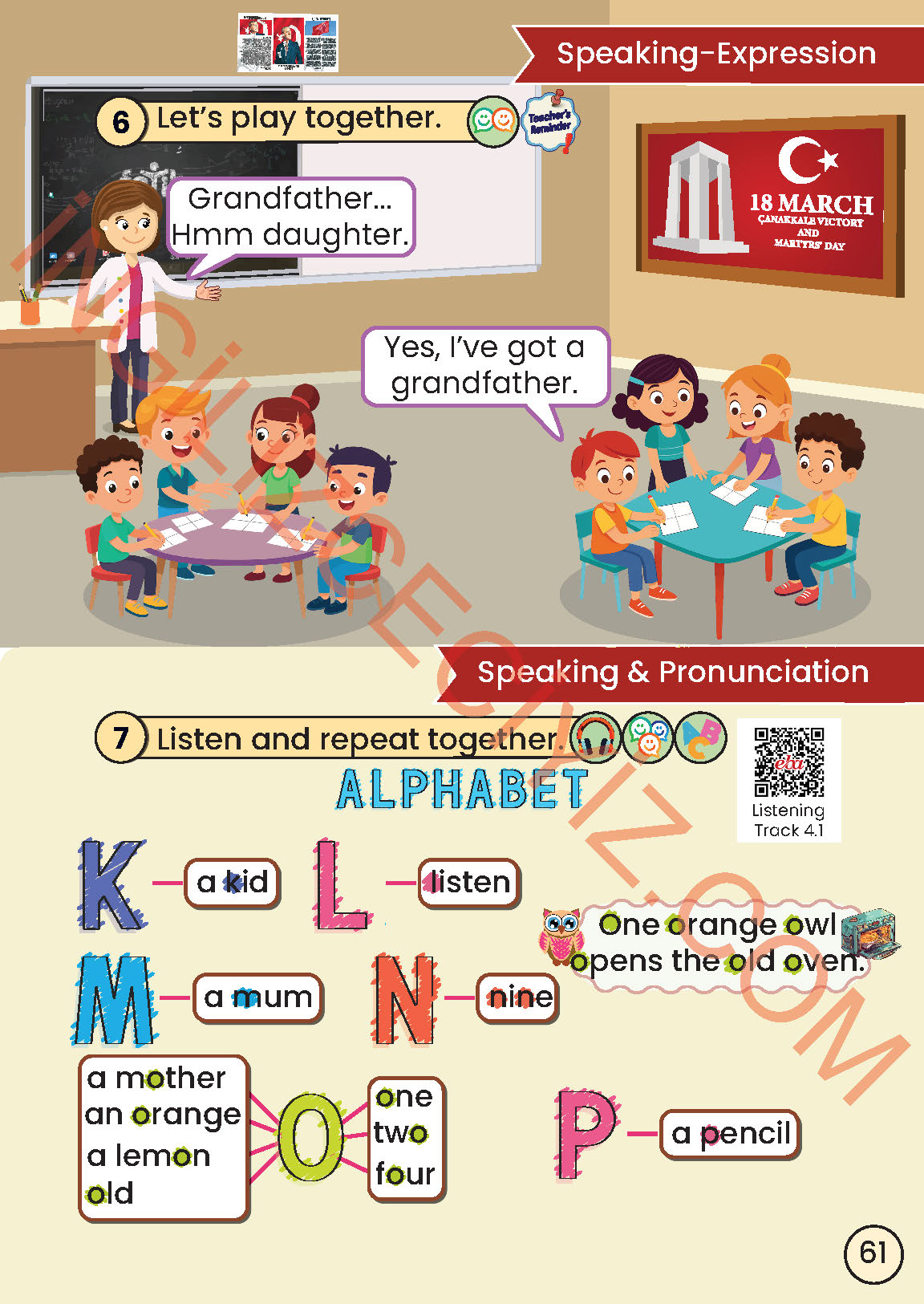 2. Sınıf Meb Yayınları İngilizce Ders Kitabı Sayfa 61 Cevapları