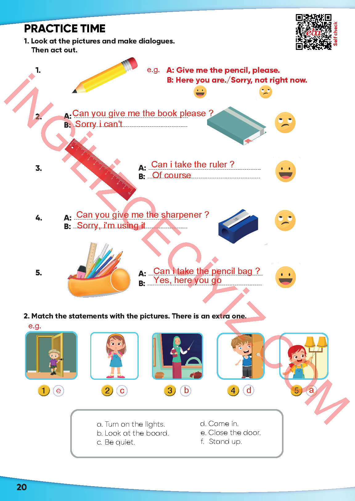 4. Sınıf Meb Yayınları İngilizce Ders Kitabı Sayfa 21 Cevapları