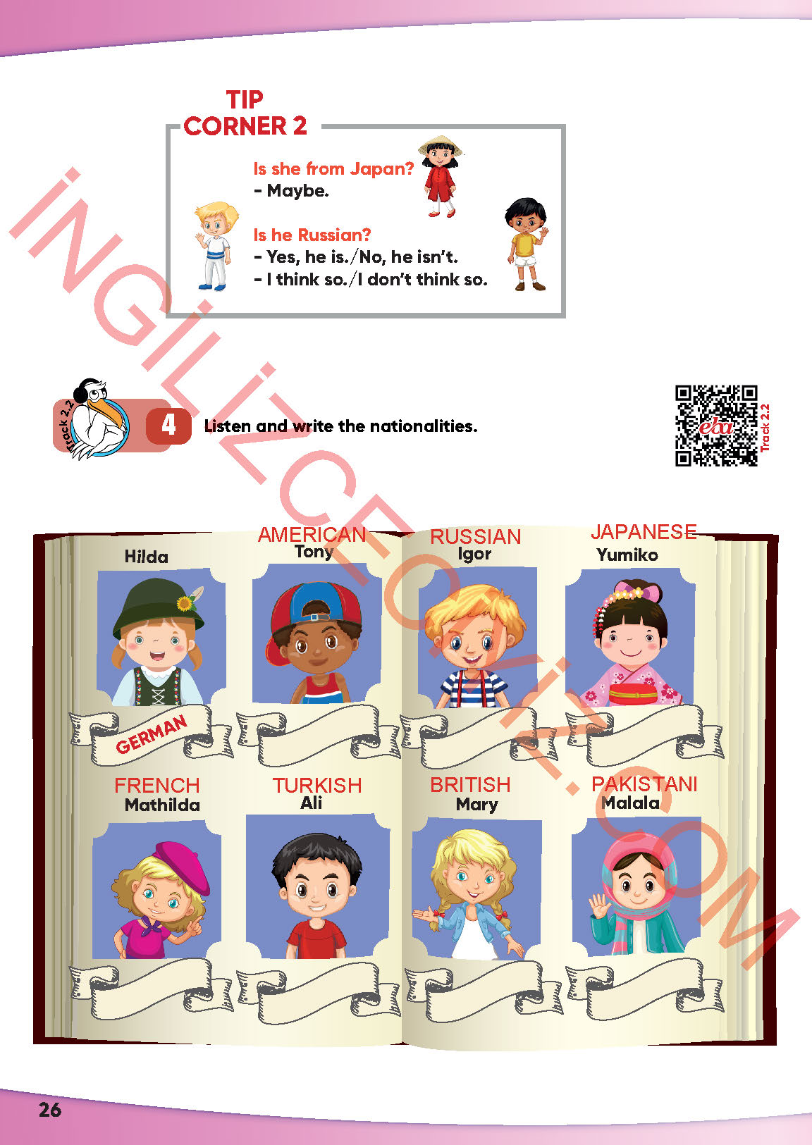 4. Sınıf Meb Yayınları İngilizce Ders Kitabı Sayfa 27 Cevapları