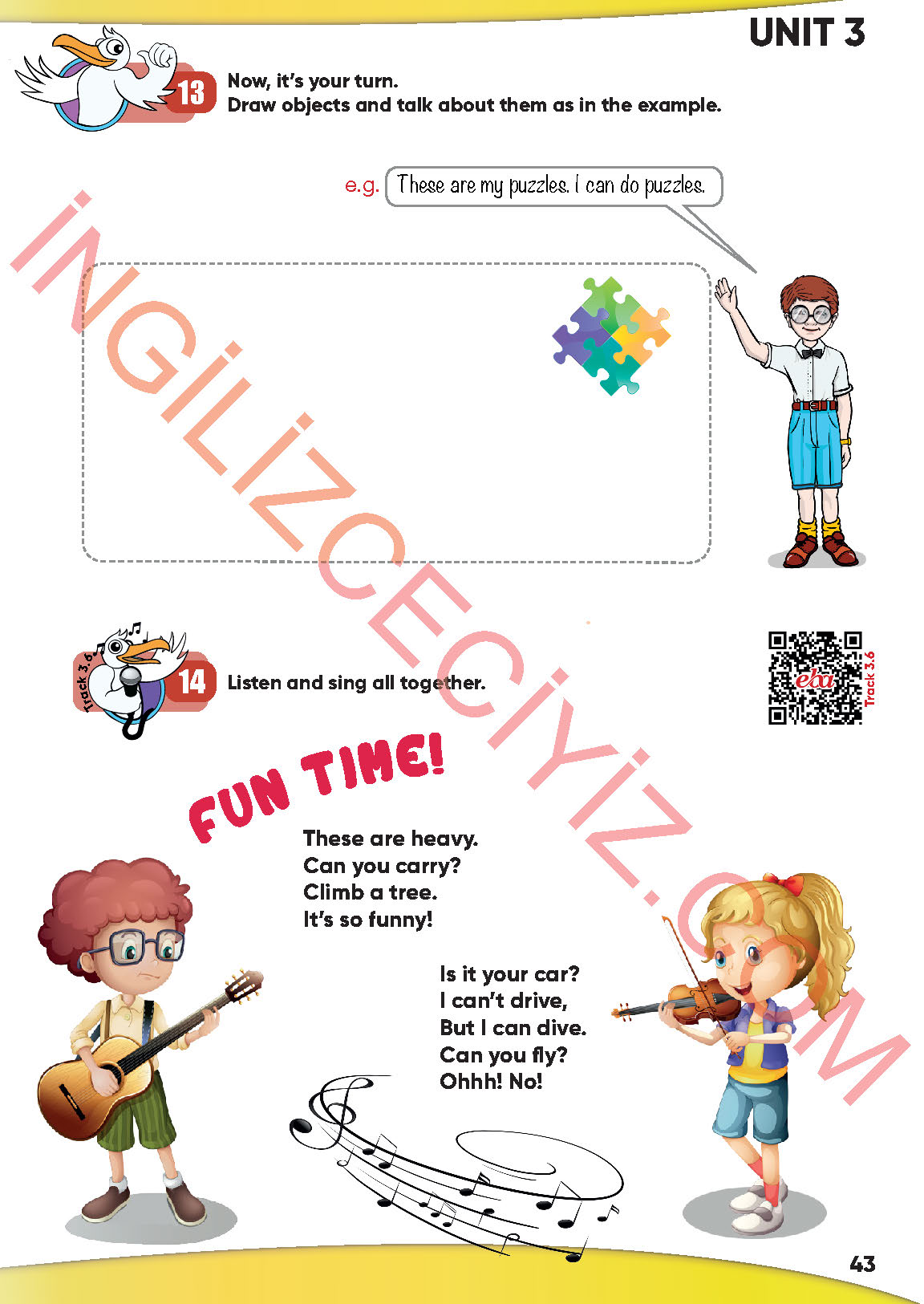 4. Sınıf Meb Yayınları İngilizce Ders Kitabı Sayfa 44 Cevapları