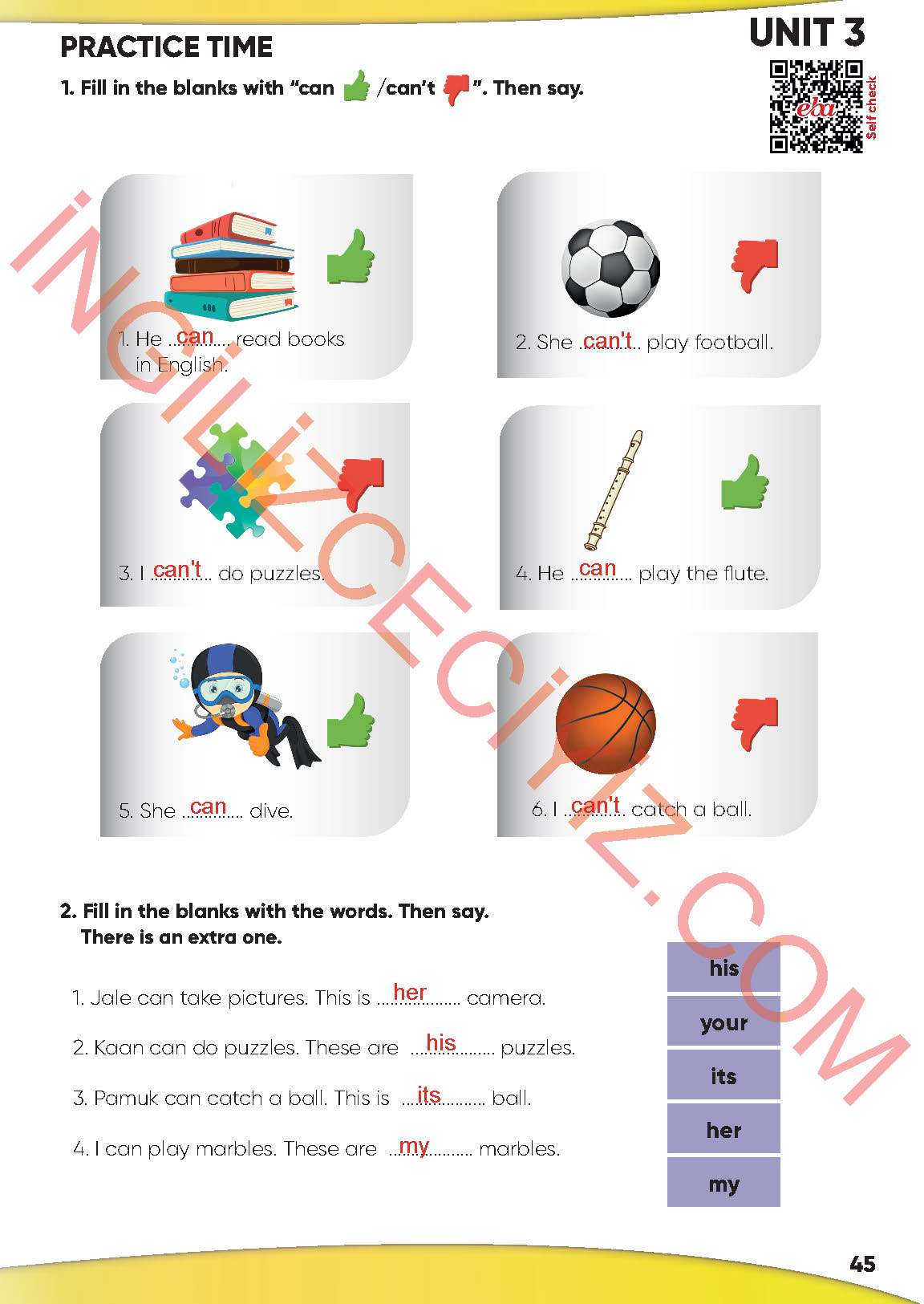 4. Sınıf Meb Yayınları İngilizce Ders Kitabı Sayfa 46 Cevapları