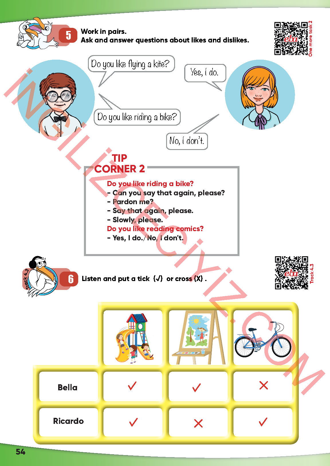 4. Sınıf Meb Yayınları İngilizce Ders Kitabı Sayfa 55 Cevapları