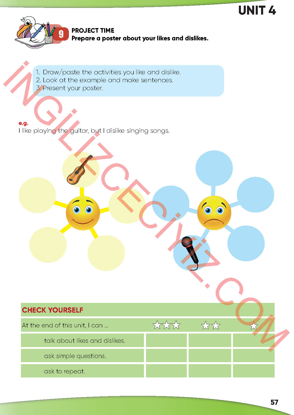 4. Sınıf Meb Yayınları İngilizce Ders Kitabı Sayfa 58 Cevapları