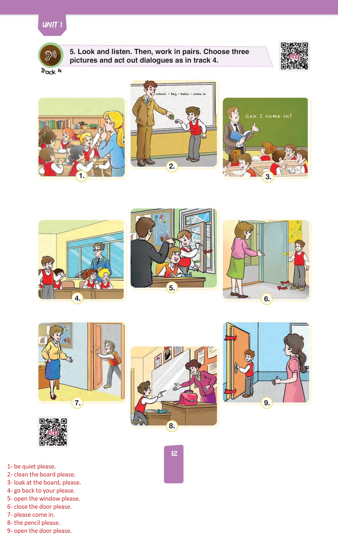 4. Sınıf Pasifik Yayınları İngilizce Ders Kitabı Sayfa 12 Cevapları 4. Sınıf Pasifik Yayınları İngilizce Ders Kitabı Sayfa 12 Cevapları