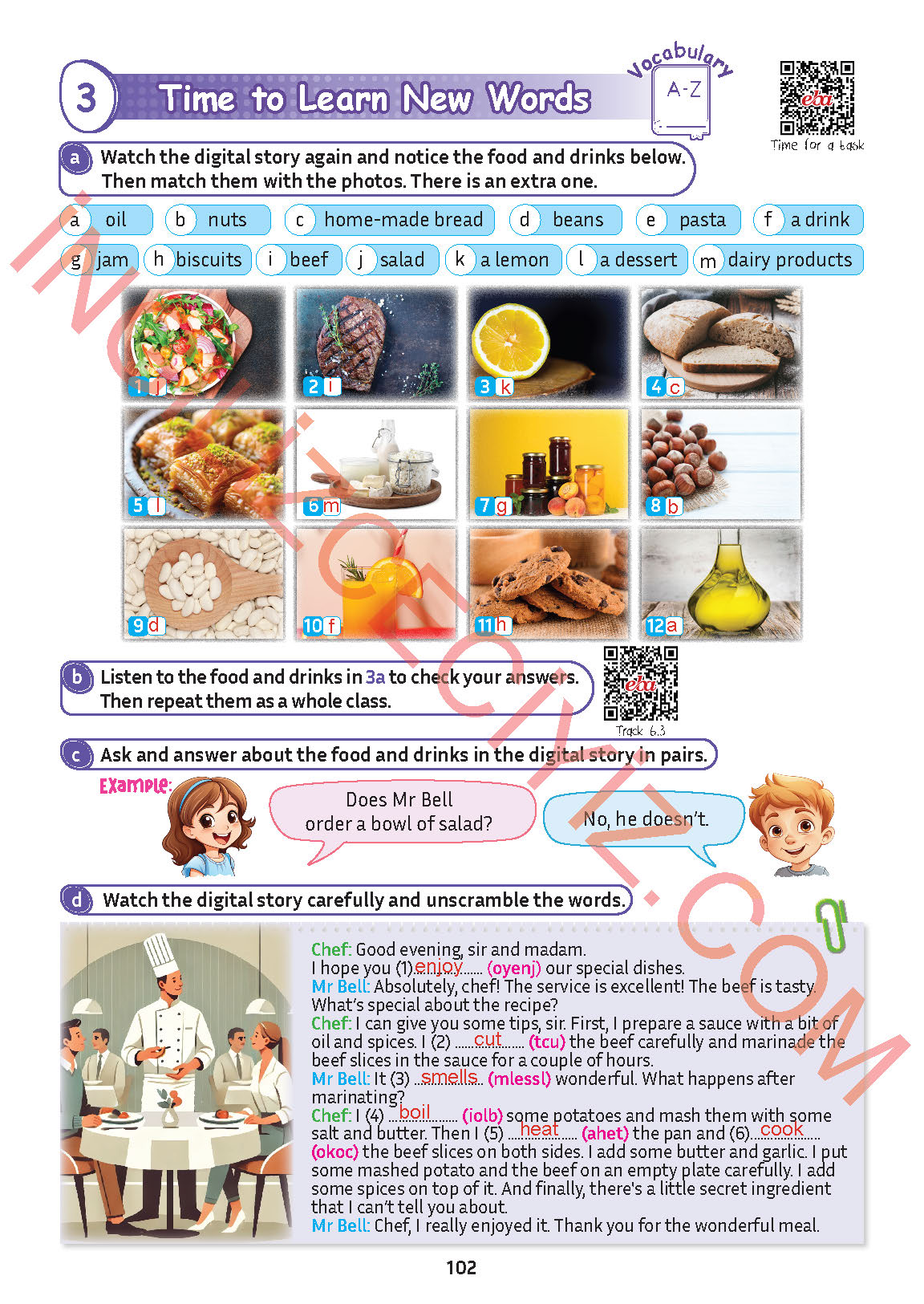 5. Sınıf Meb Yayınları İngilizce Ders Kitabı Sayfa 103 Cevapları