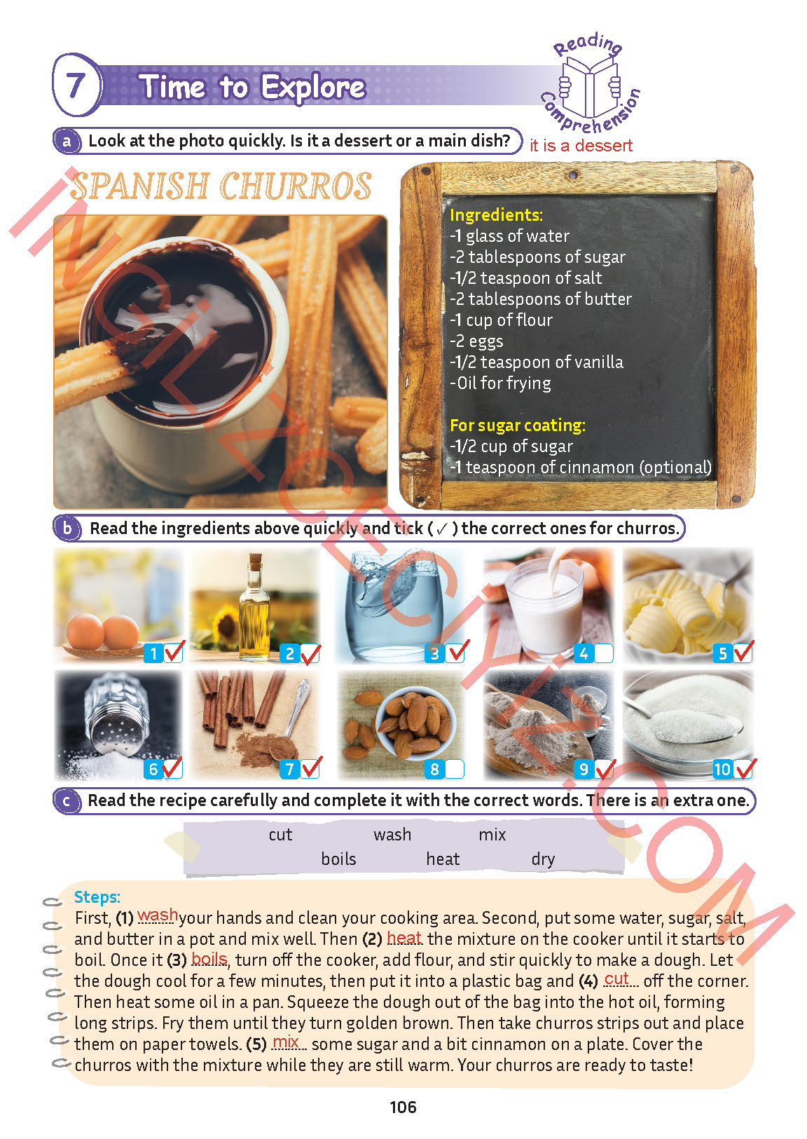 5. Sınıf Meb Yayınları İngilizce Ders Kitabı Sayfa 107 Cevapları