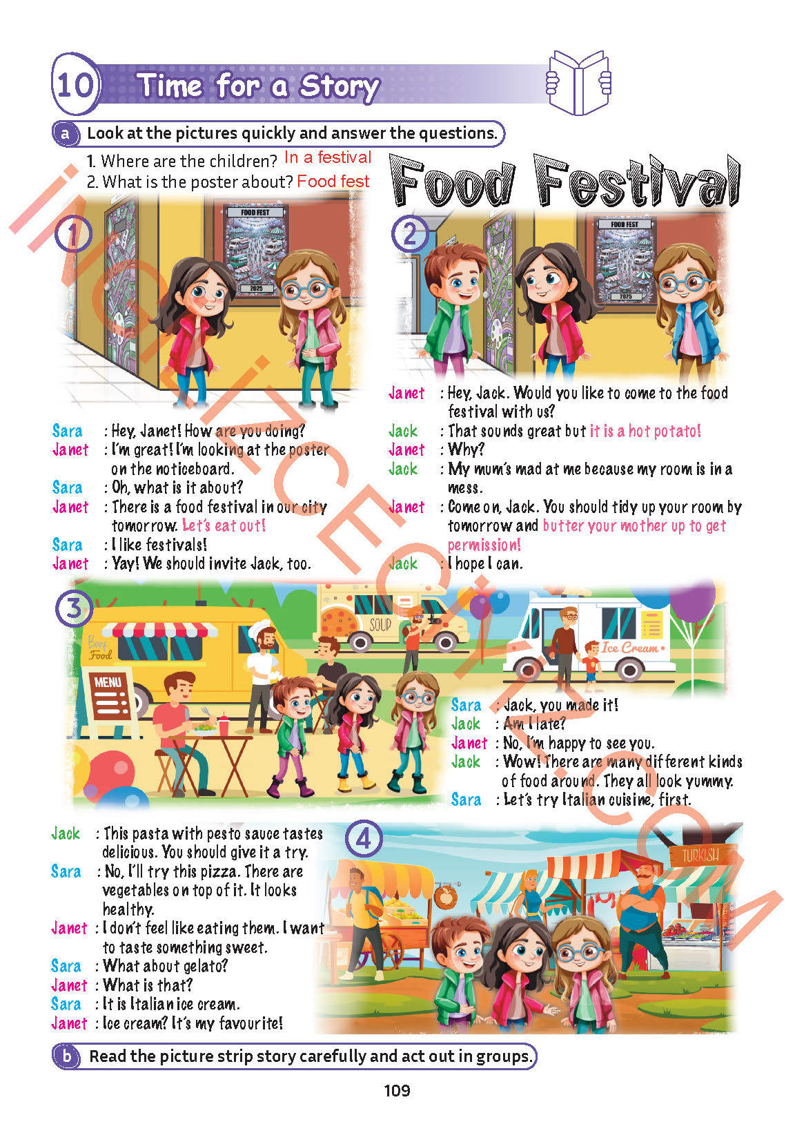 5. Sınıf Meb Yayınları İngilizce Ders Kitabı Sayfa 110 Cevapları