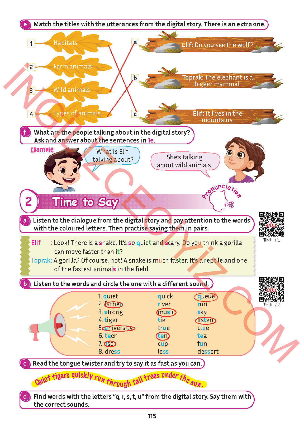 5. Sınıf Meb Yayınları İngilizce Ders Kitabı Sayfa 116 Cevapları
