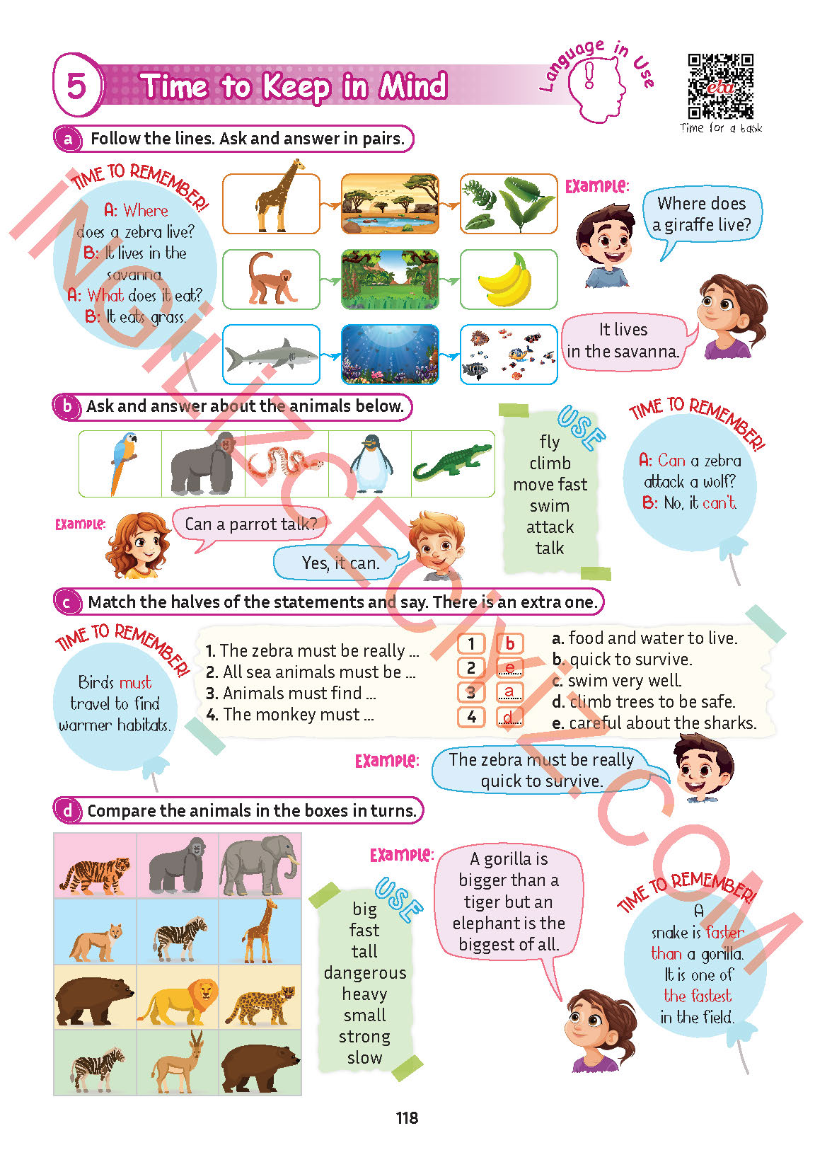 5. Sınıf Meb Yayınları İngilizce Ders Kitabı Sayfa 119 Cevapları