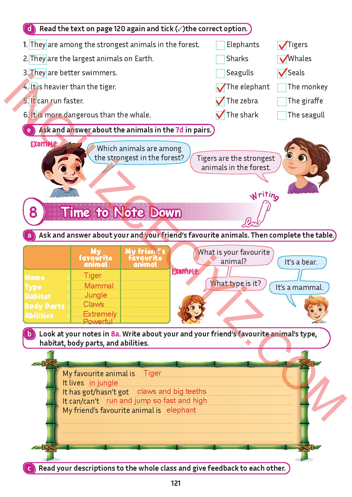 5. Sınıf Meb Yayınları İngilizce Ders Kitabı Sayfa 122 Cevapları