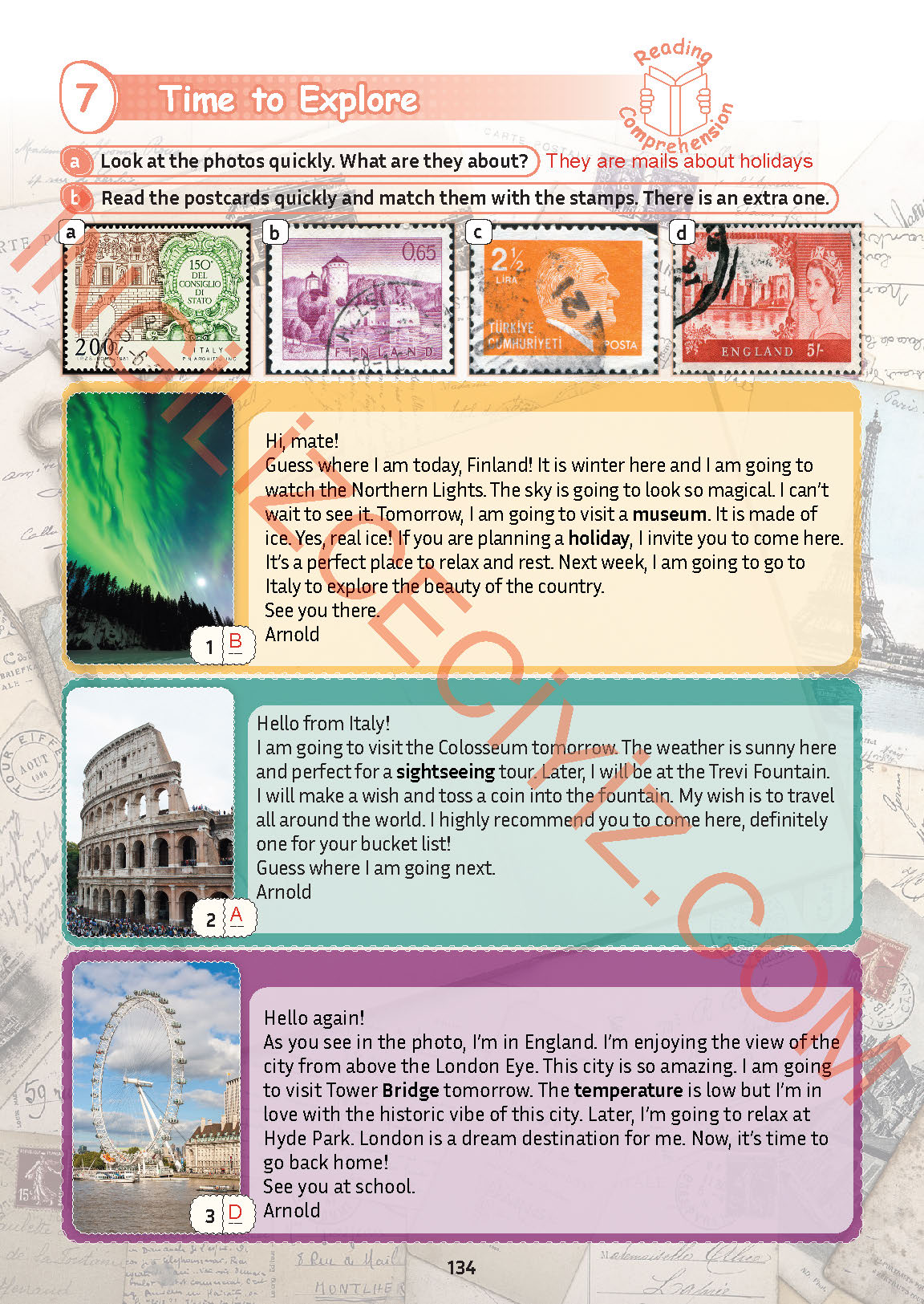 5. Sınıf Meb Yayınları İngilizce Ders Kitabı Sayfa 135 Cevapları