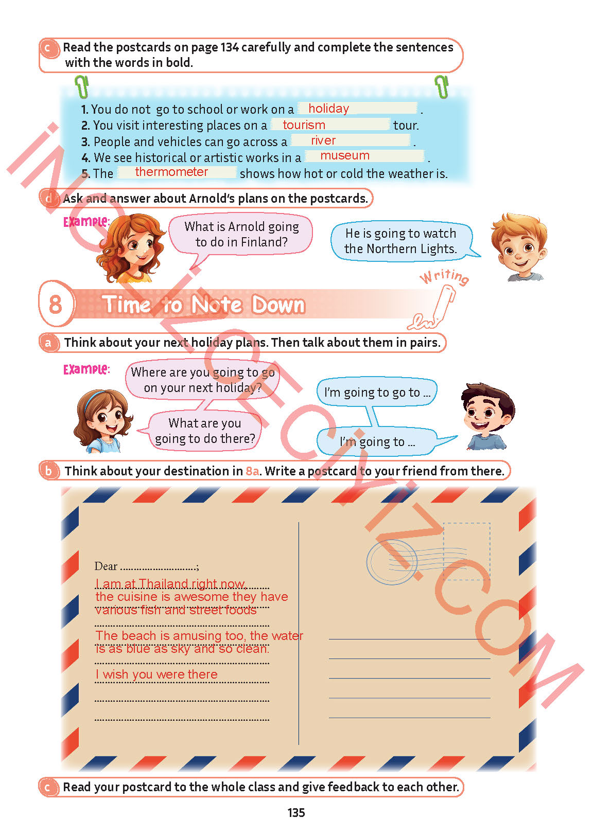 5. Sınıf Meb Yayınları İngilizce Ders Kitabı Sayfa 136 Cevapları