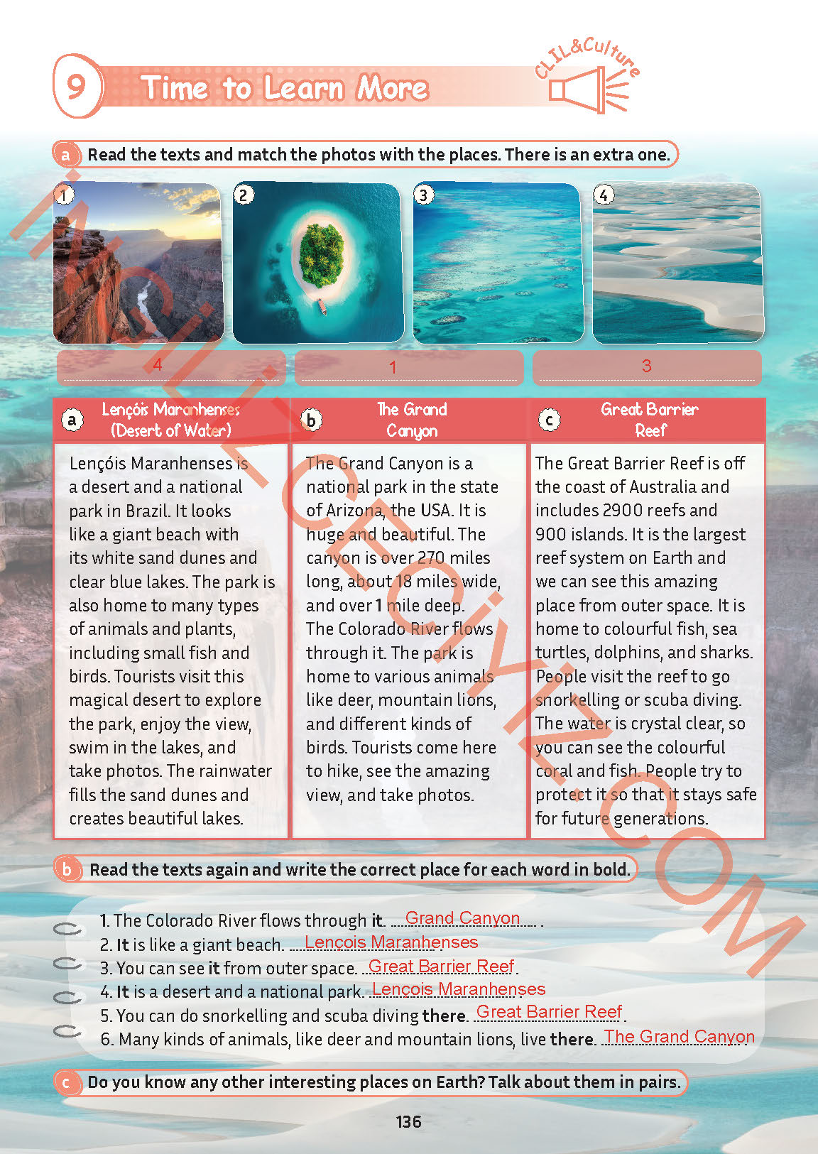 5. Sınıf Meb Yayınları İngilizce Ders Kitabı Sayfa 137 Cevapları