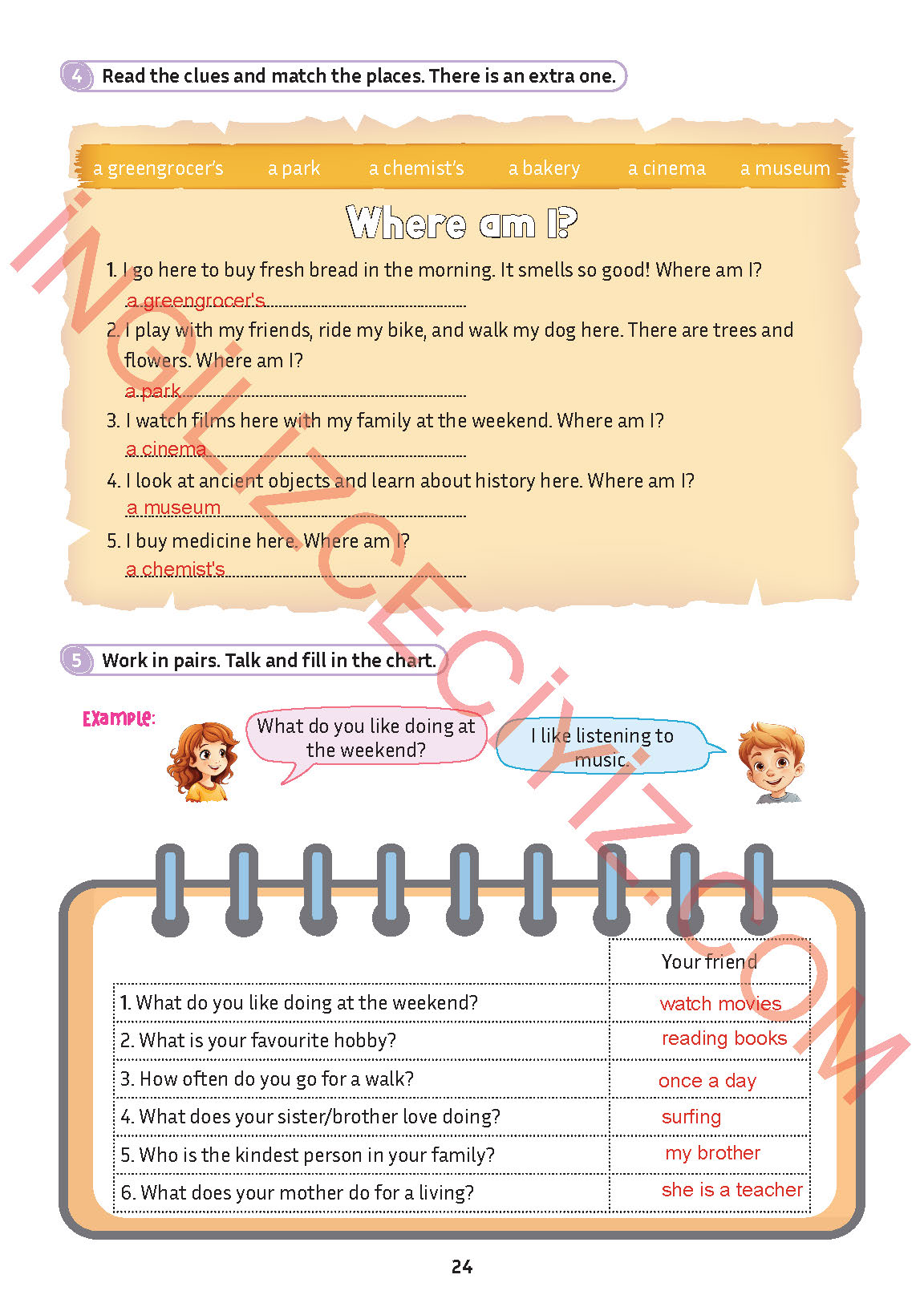 5. Sınıf Meb Yayınları İngilizce Ders Kitabı Sayfa 25 Cevapları