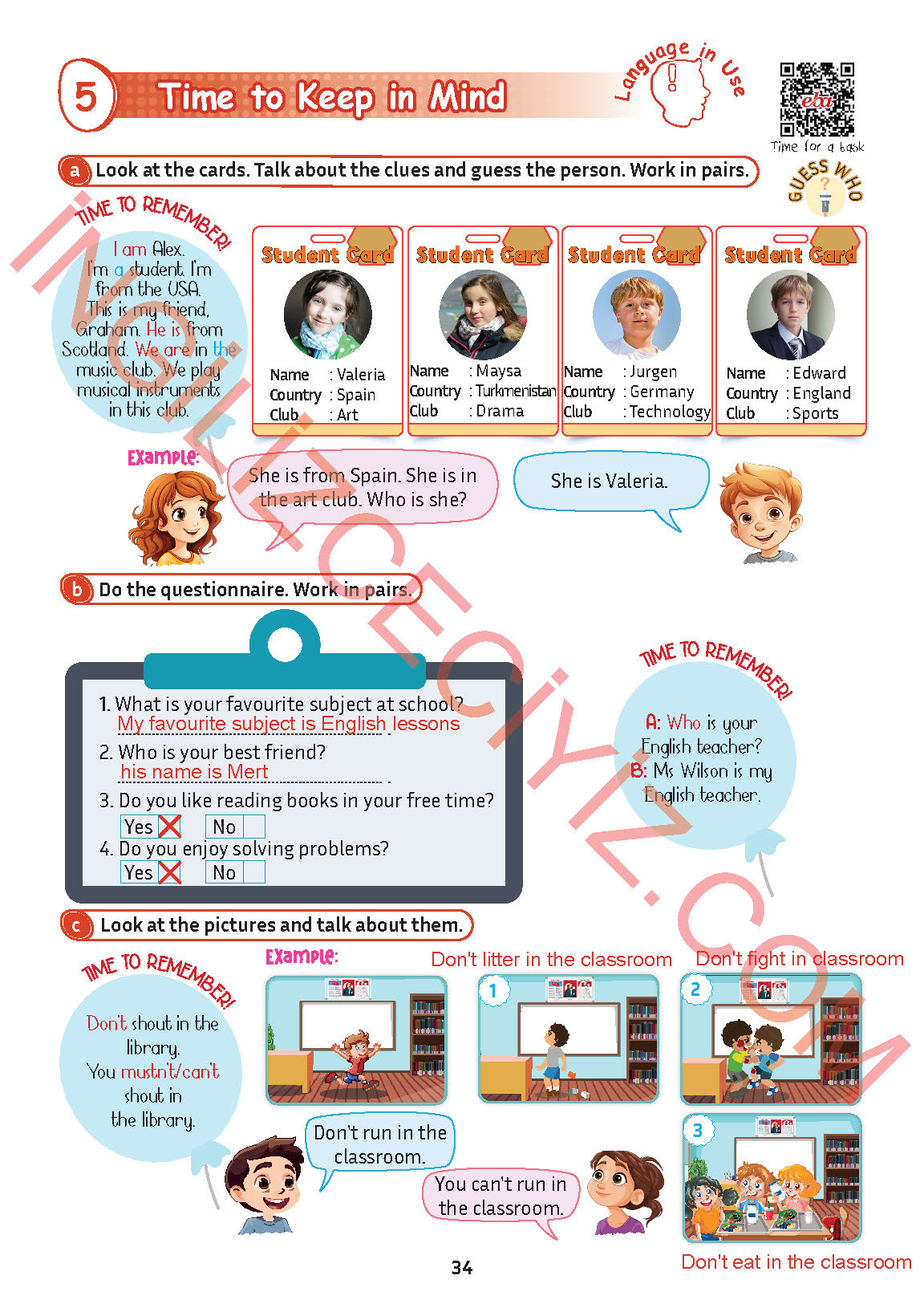 5. Sınıf Meb Yayınları İngilizce Ders Kitabı Sayfa 35 Cevapları