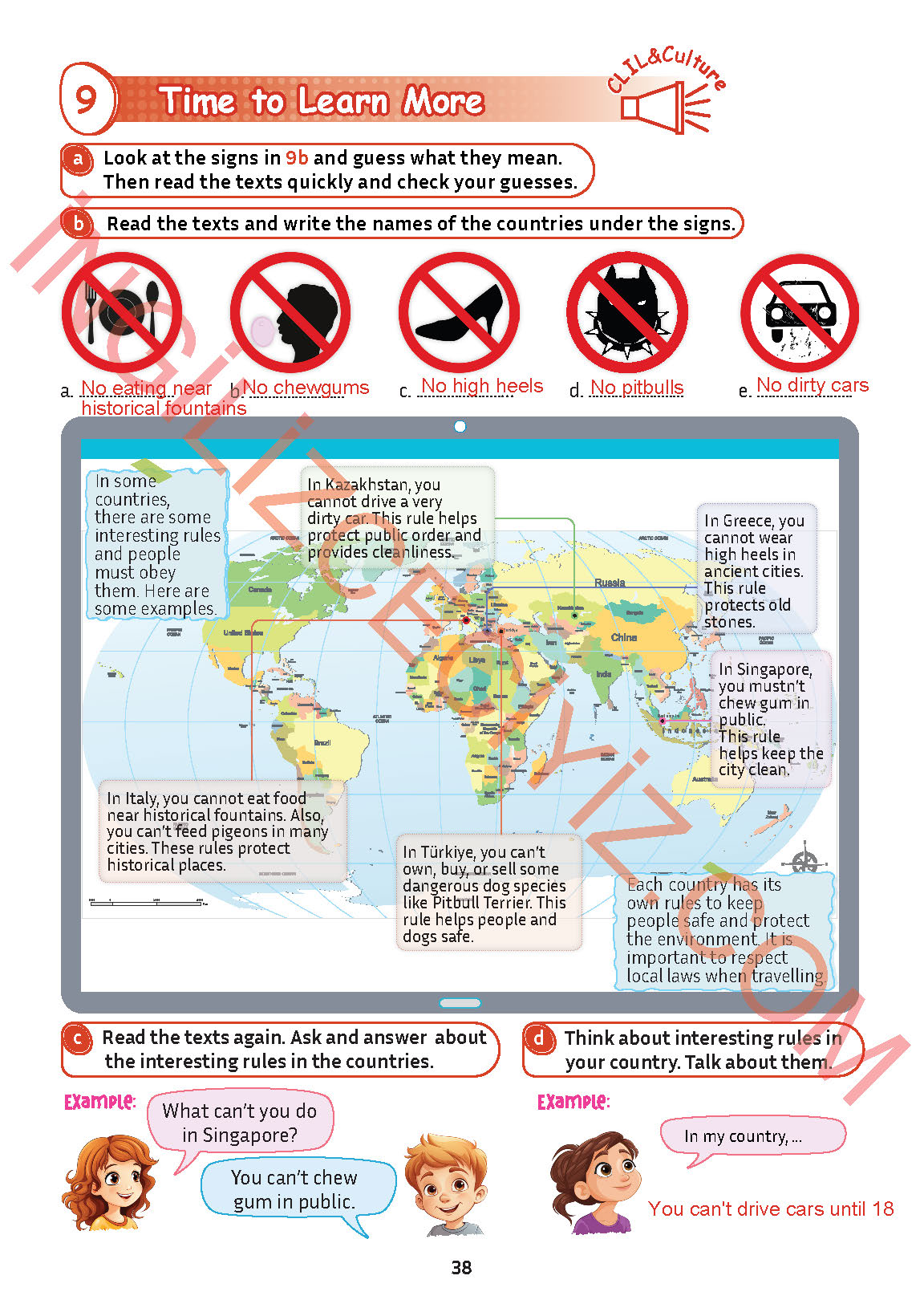 5. Sınıf Meb Yayınları İngilizce Ders Kitabı Sayfa 39 Cevapları