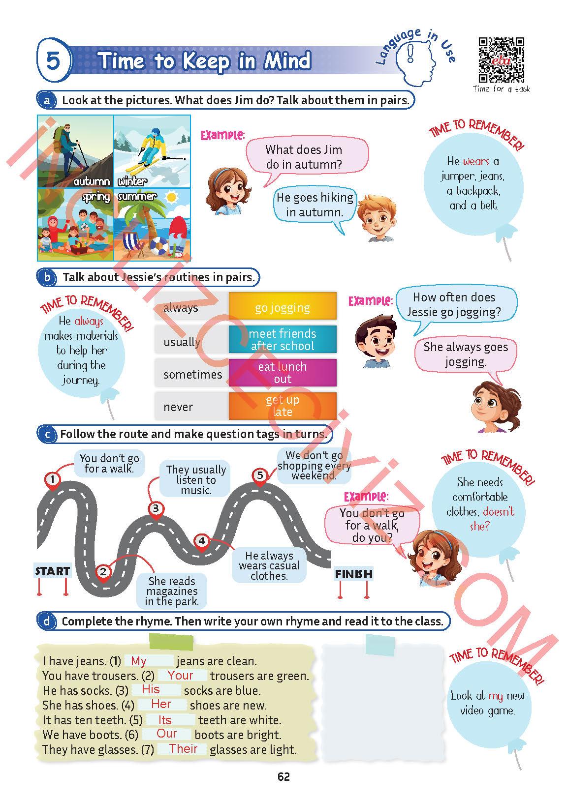5. Sınıf Meb Yayınları İngilizce Ders Kitabı Sayfa 63 Cevapları
