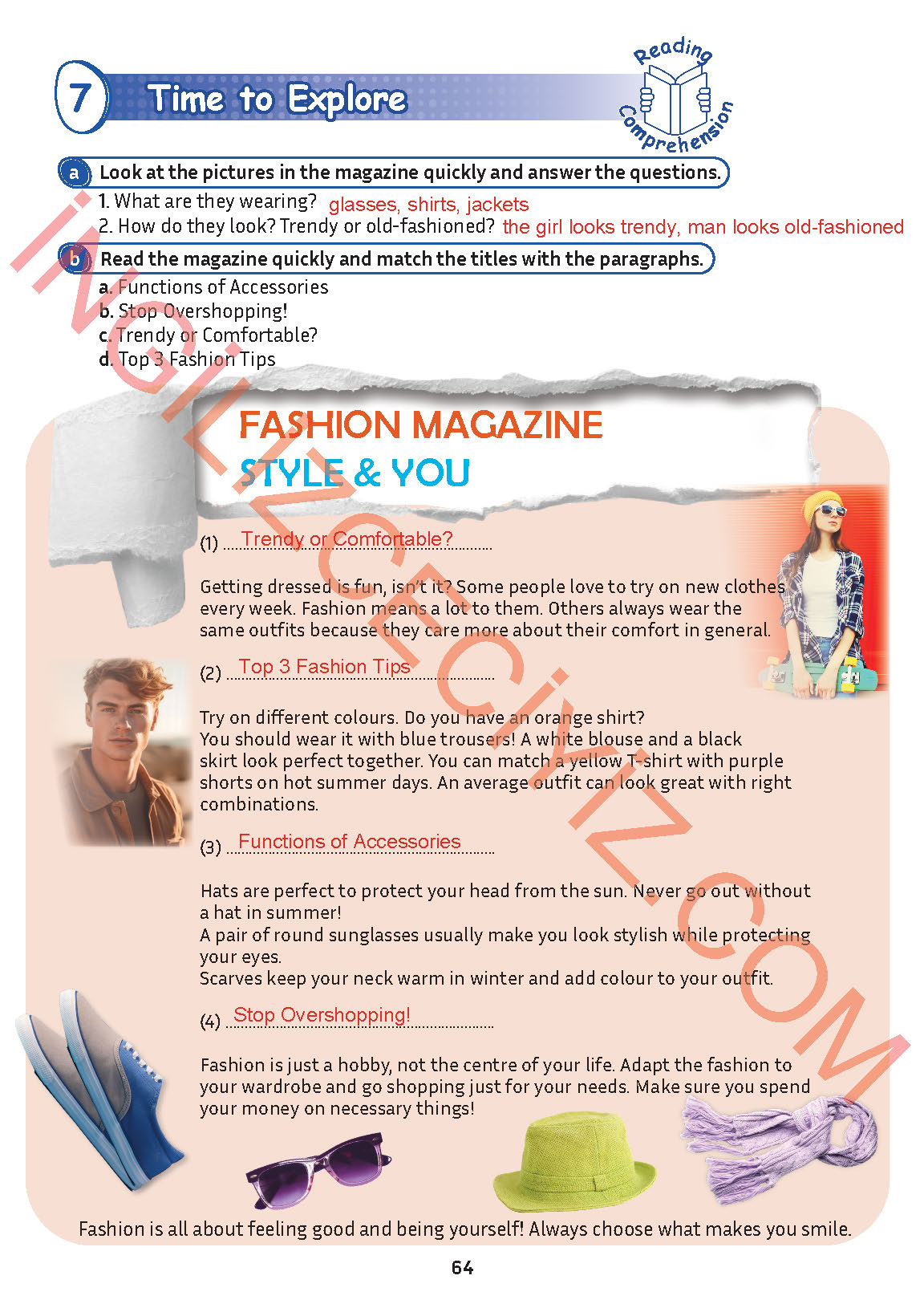 5. Sınıf Meb Yayınları İngilizce Ders Kitabı Sayfa 65 Cevapları