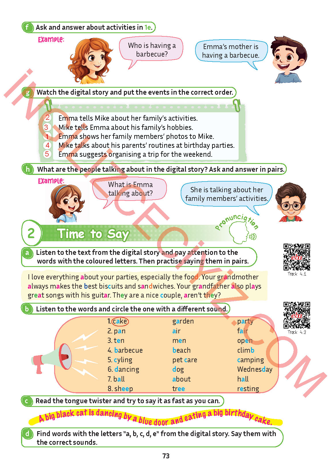 5. Sınıf Meb Yayınları İngilizce Ders Kitabı Sayfa 74 Cevapları