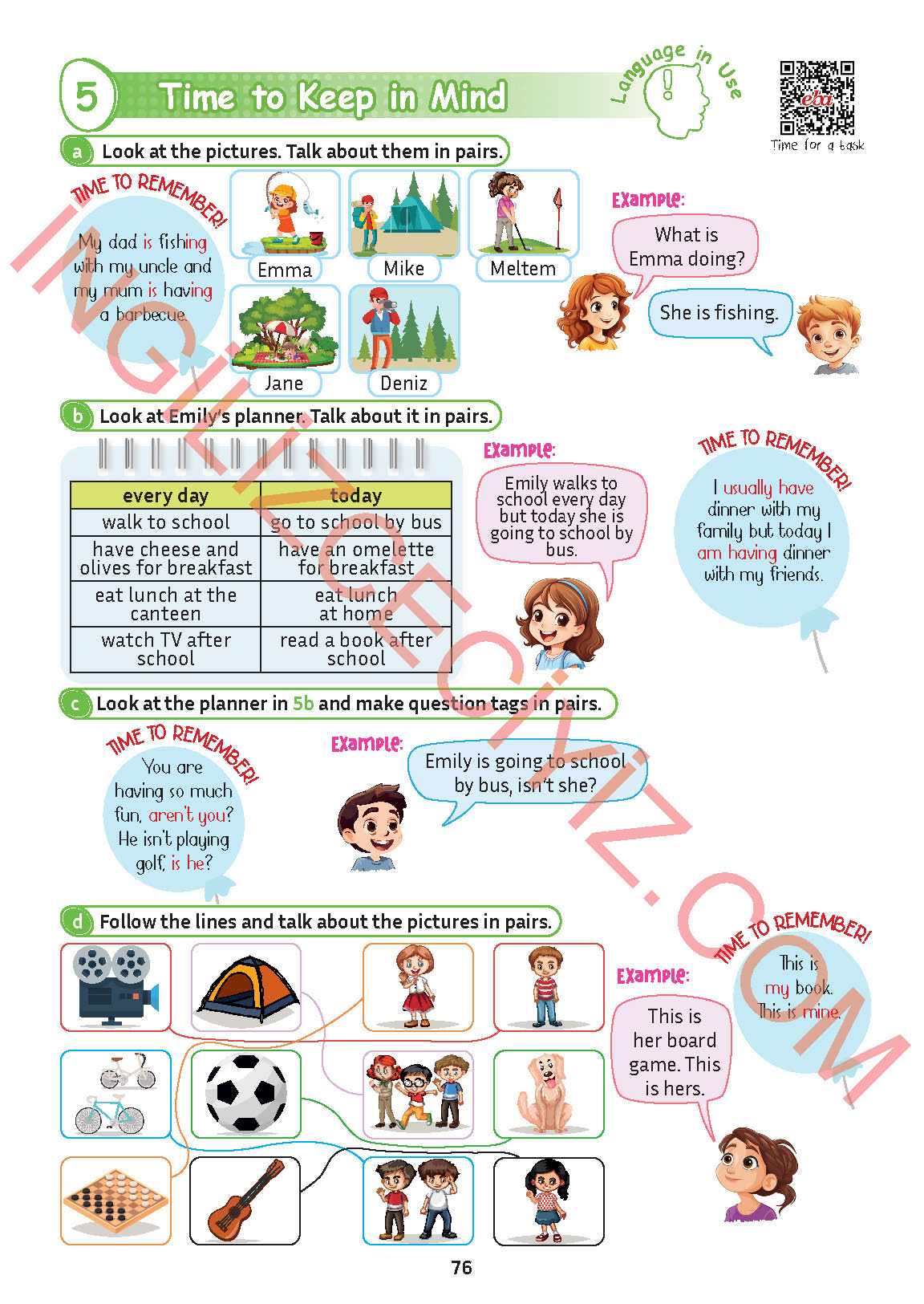 5. Sınıf Meb Yayınları İngilizce Ders Kitabı Sayfa 77 Cevapları