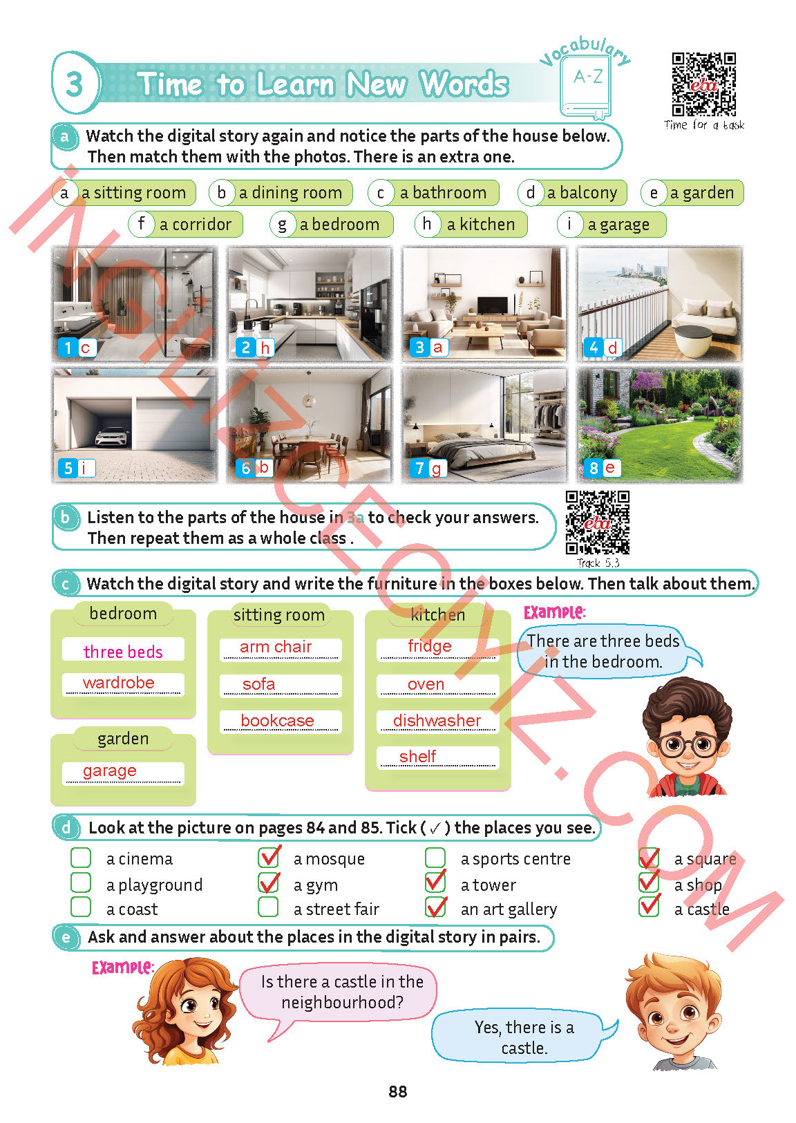 5. Sınıf Meb Yayınları İngilizce Ders Kitabı Sayfa 89 Cevapları